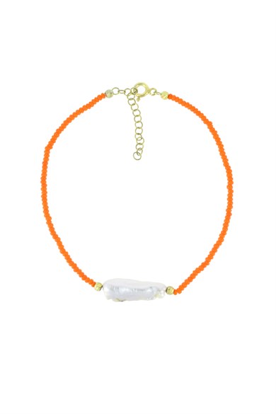 925 Ayar Gümüş İnci Detay Boncuk Bileklik