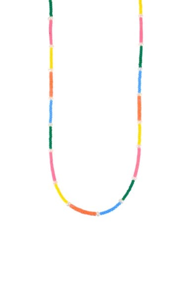 925 Ayar Gümüş Renk Geçişli Doğaltaş Kolye