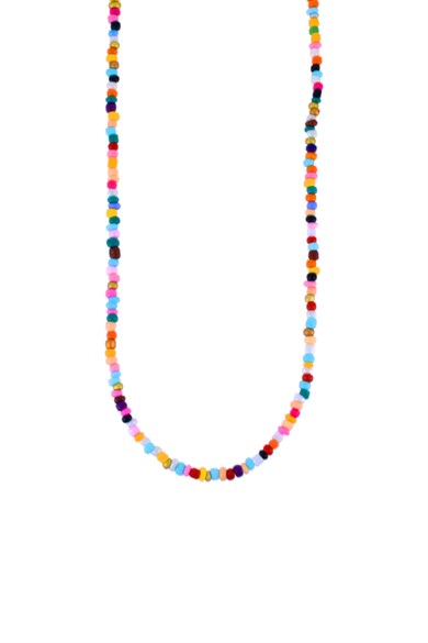 925 Ayar Gümüş Renkli Doğaltaş Kolye