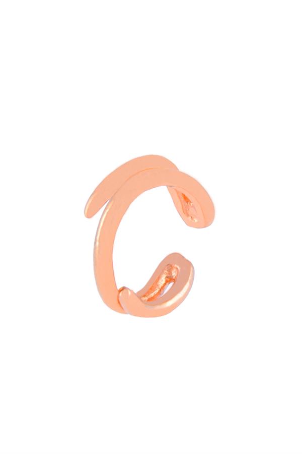 925 Ayar Gümüş Bitişik Tasarım Kıkırdak Küpe