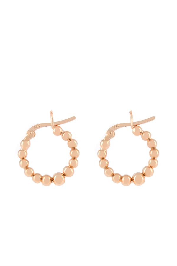 925 Ayar Gümüş Dairesel Tasarım Kanca Küpe 