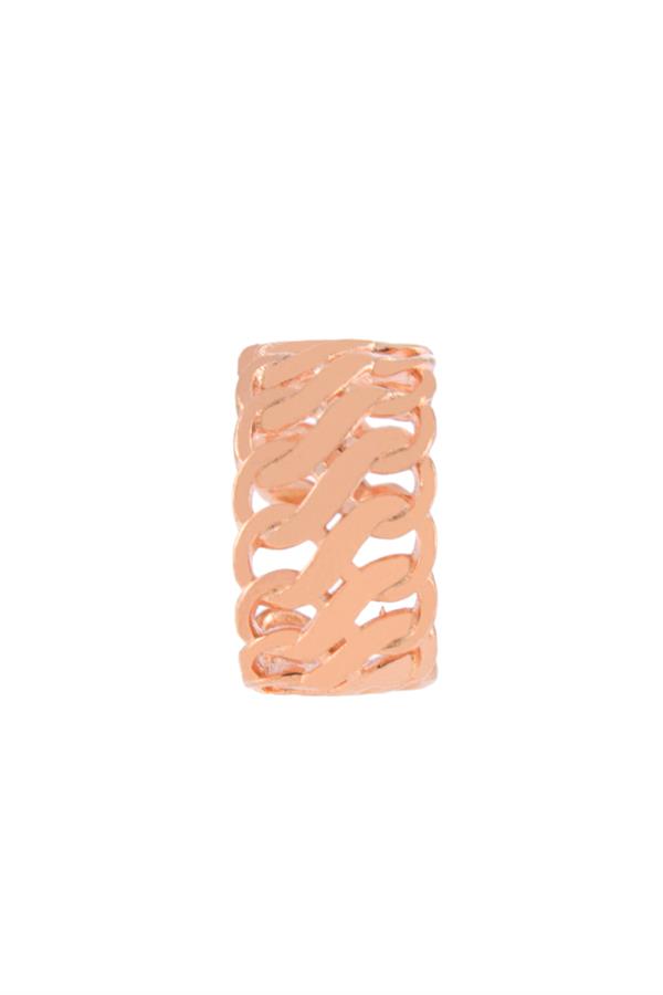 925 Ayar Gümüş İşlemeli Kıkırdak Küpe