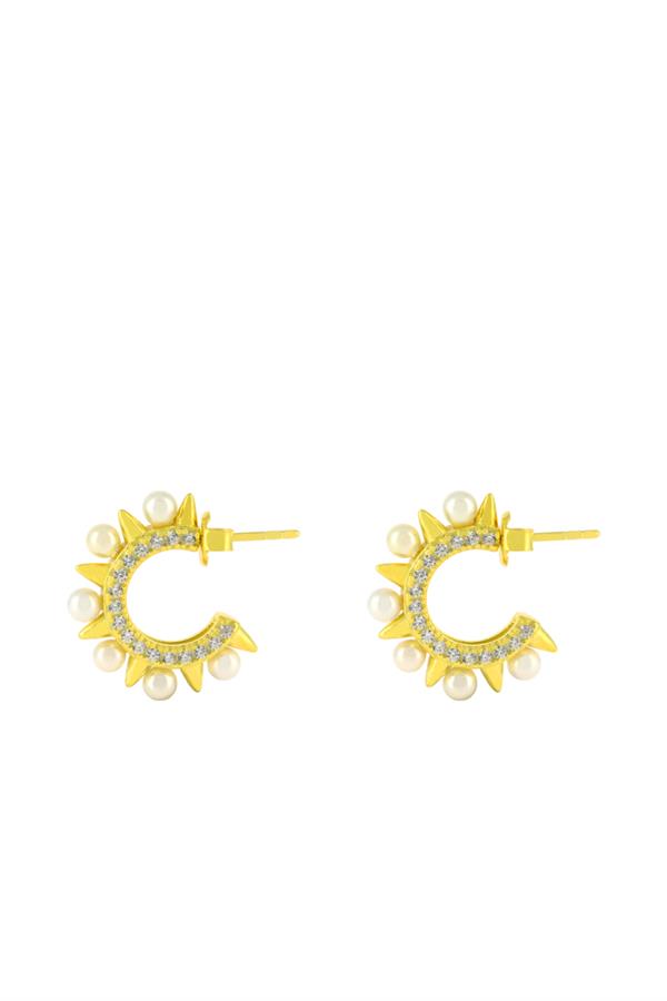 Pearl İn Arrows Earring