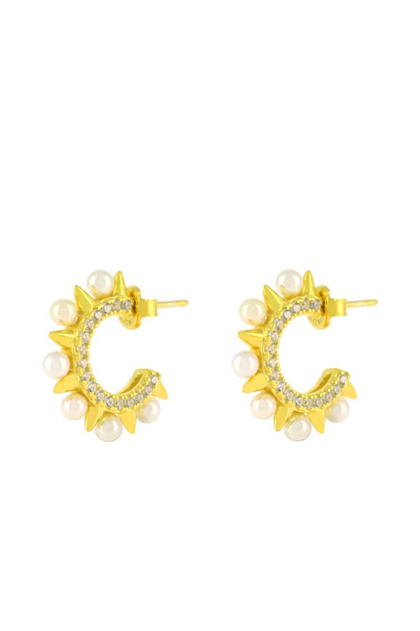 Pearl İn Arrows Earring