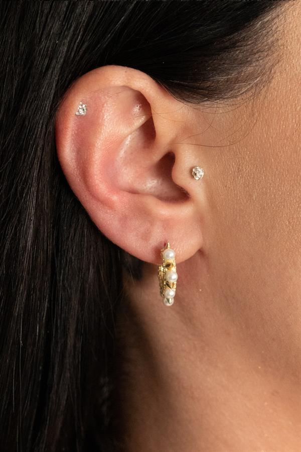 Pearl İn Arrows Earring