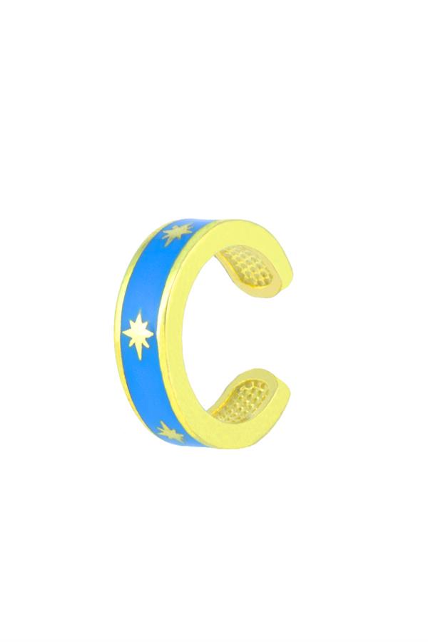 925 Ayar Gümüş Kutup Yıldızı Kıkırdak Küpe