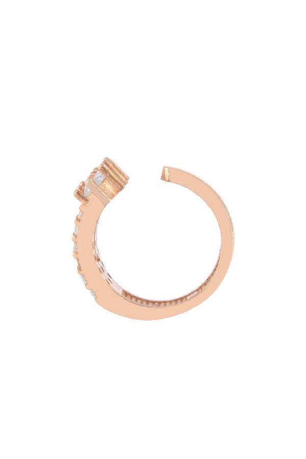 925 Ayar Gümüş 3 Geçişli Kıkırdak Küpe