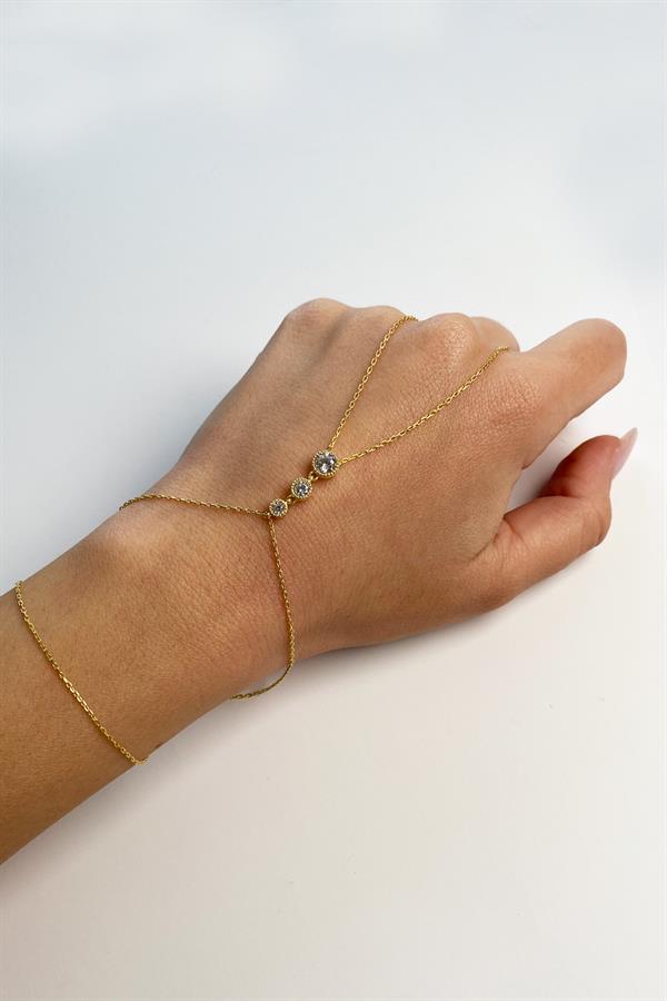 925 Ayar Gümüş Zirkon Taşlı Oval Şahmeran