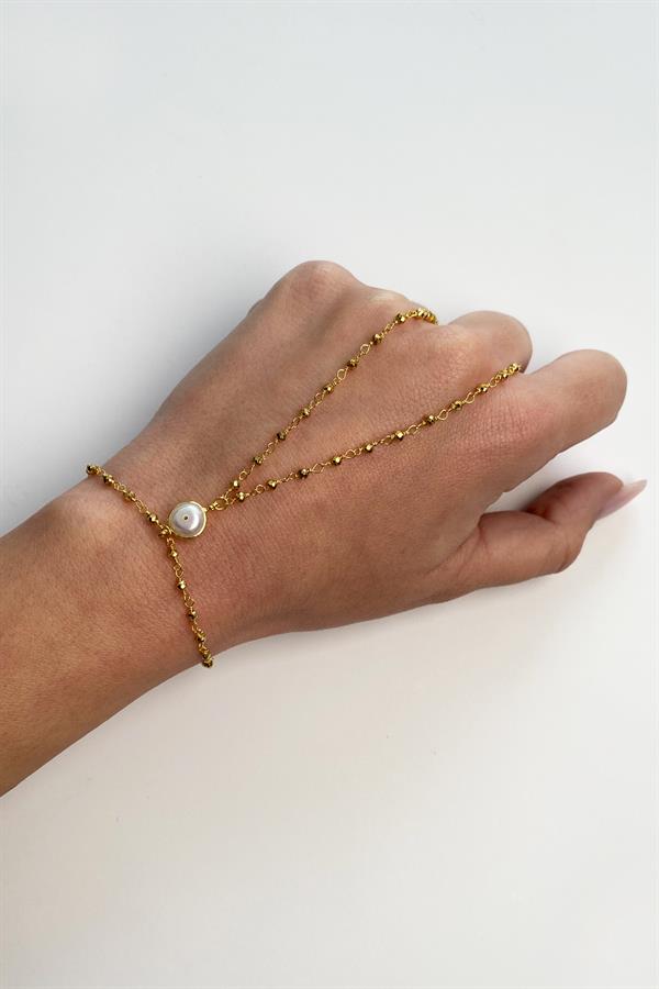 925 Ayar Gümüş İnci Detaylı Şahmeran