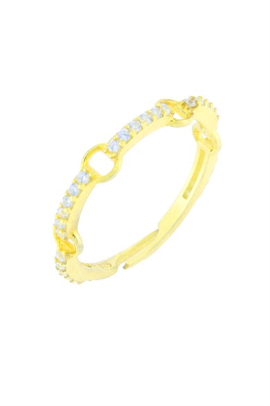 925 Ayar Gümüş Taş Geçişli Yüzük