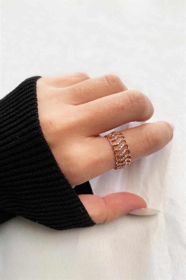 925 Ayar Gümüş Örgü Motifli Yüzük