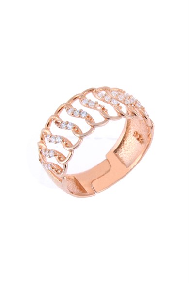 925 Ayar Gümüş Örgü Motifli Yüzük