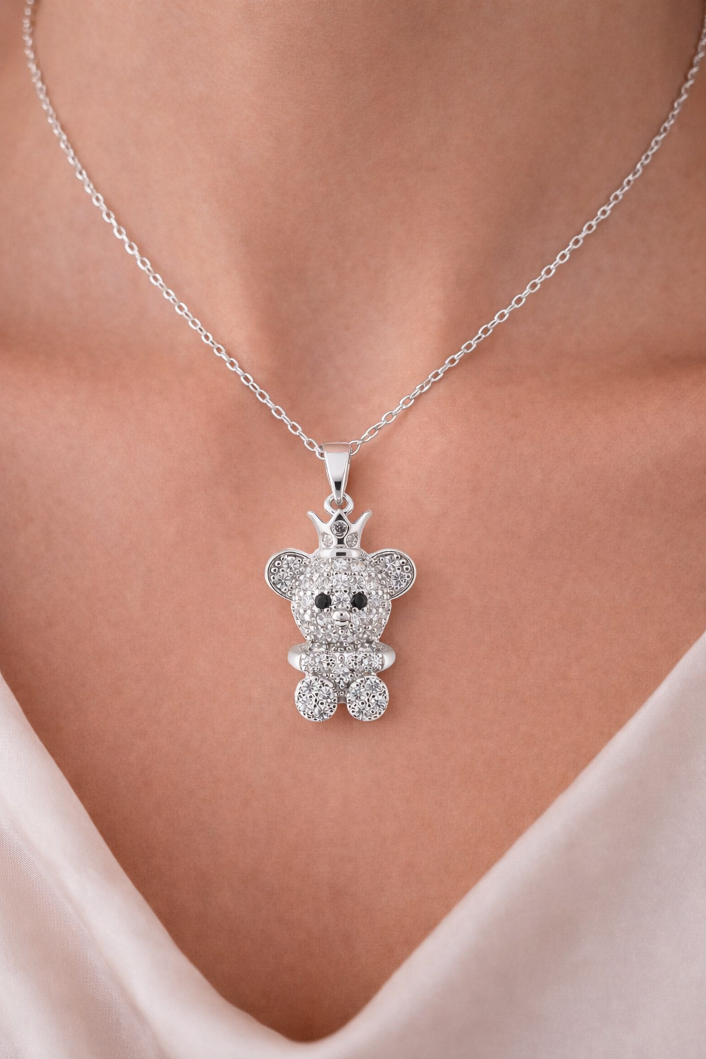 Çelik Kolye UcuAyıcık Tasarım Çelik Kolye Ucu