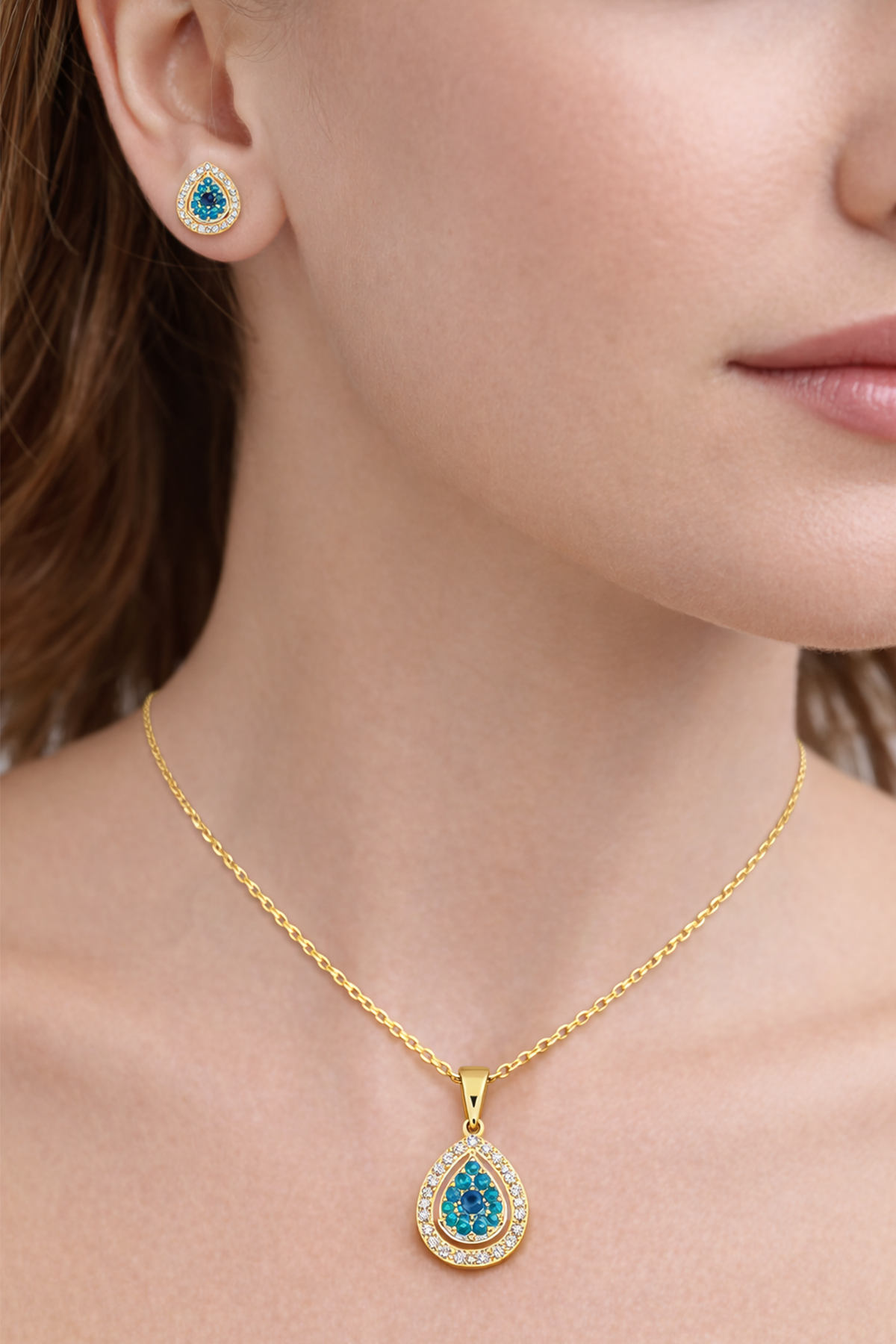 Çelik SetDamla Tasarım Çelik Takı Set