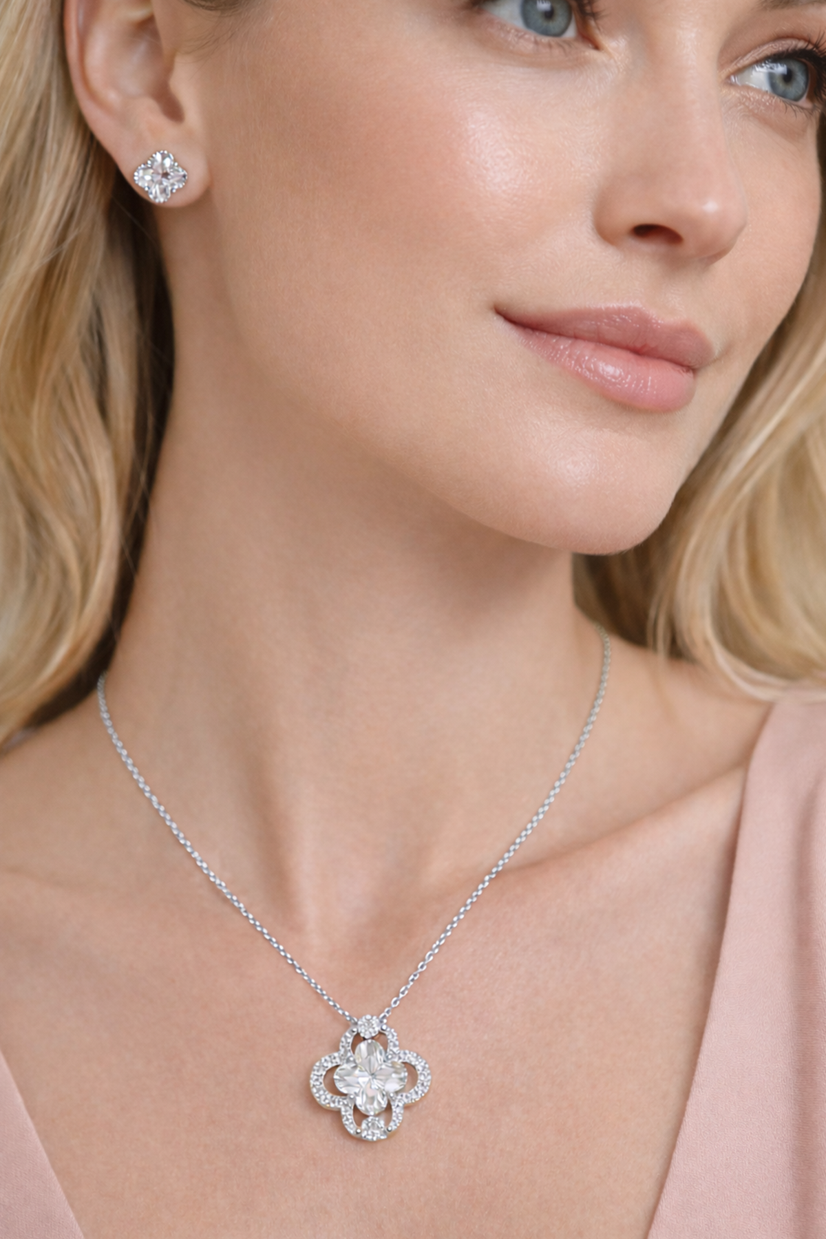 Çelik SetYonca Tasarım Çelik Takı Set