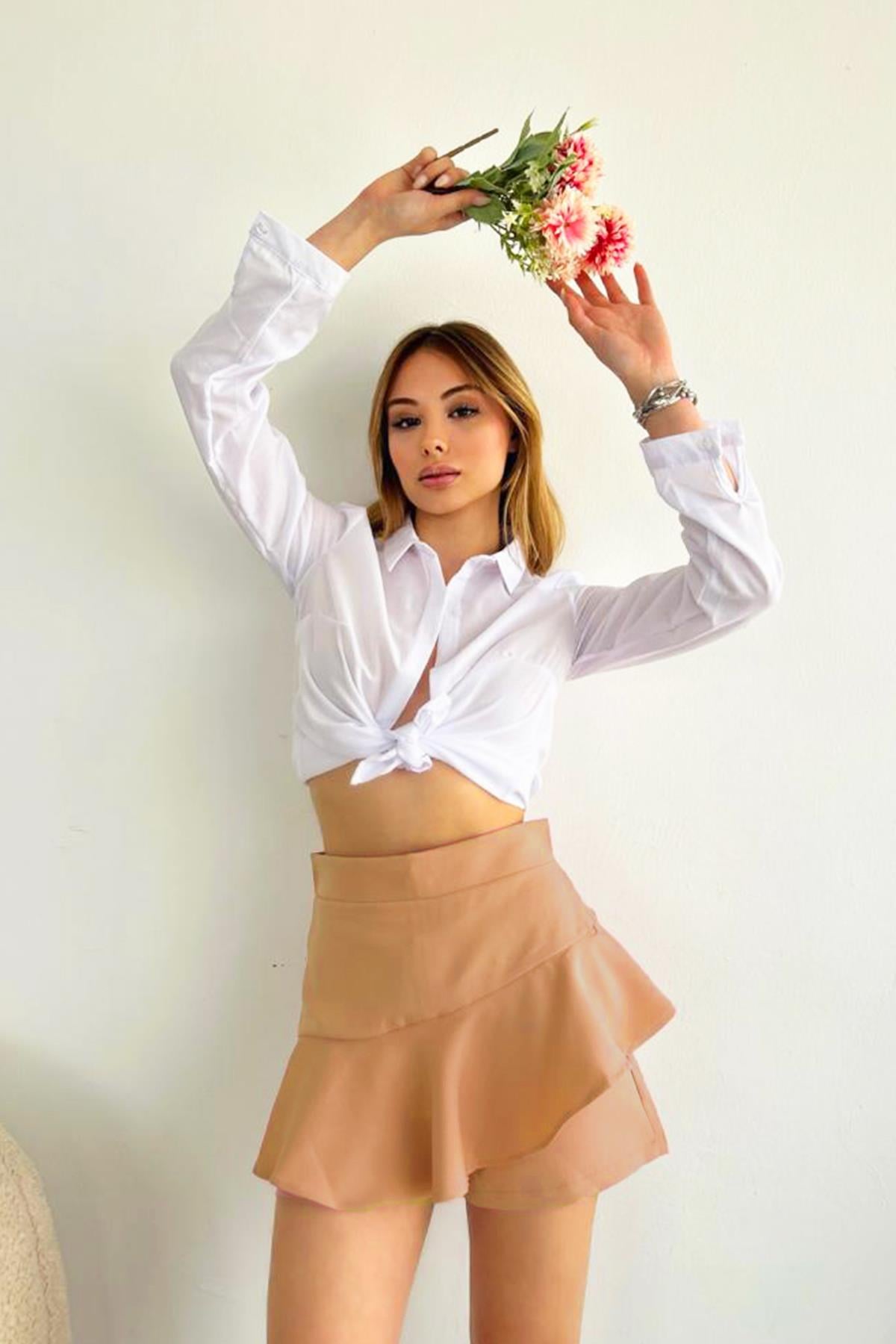 ŞortetekFırfırlı Şortetek