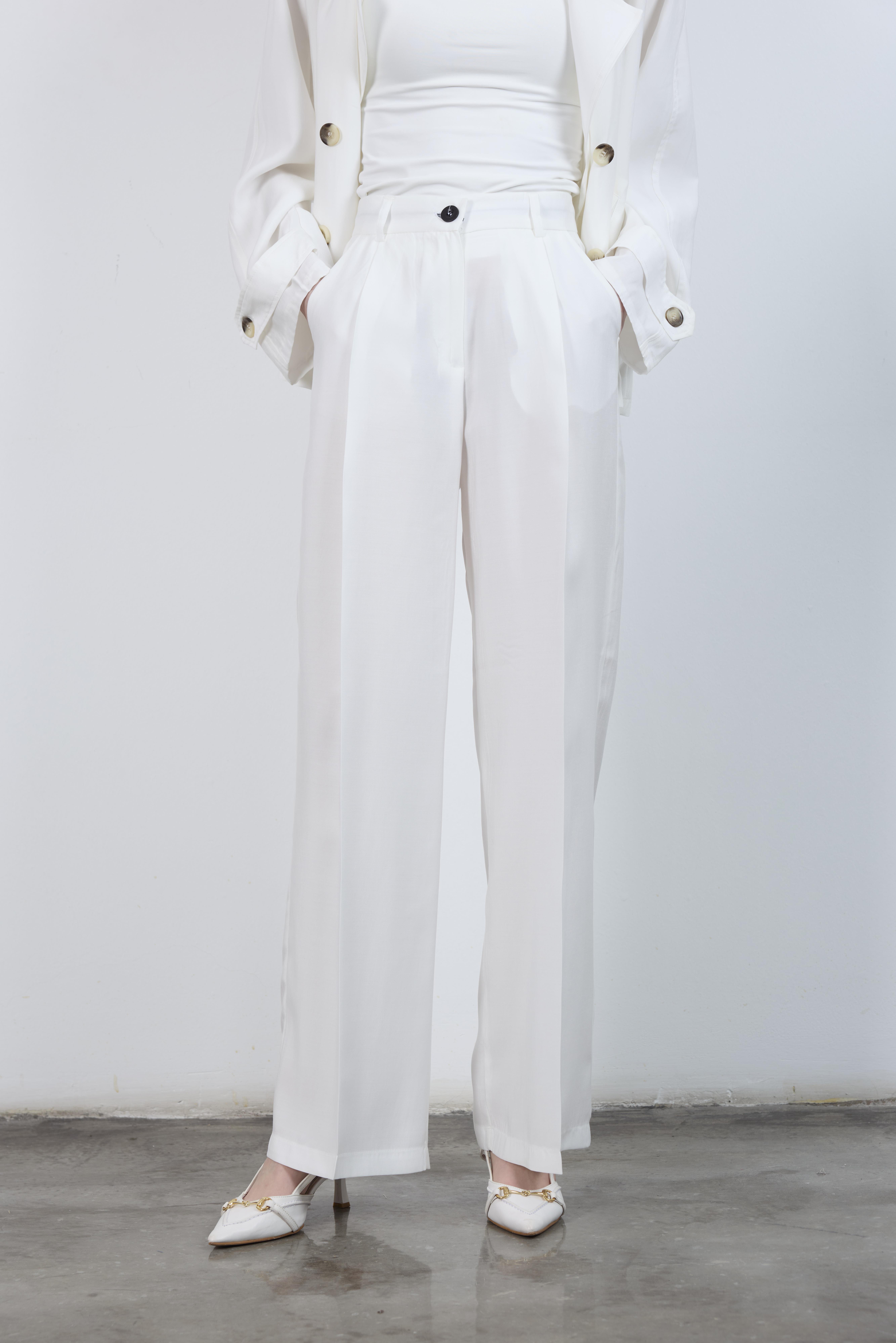 51020 TENCEL PANTOLON EKRU