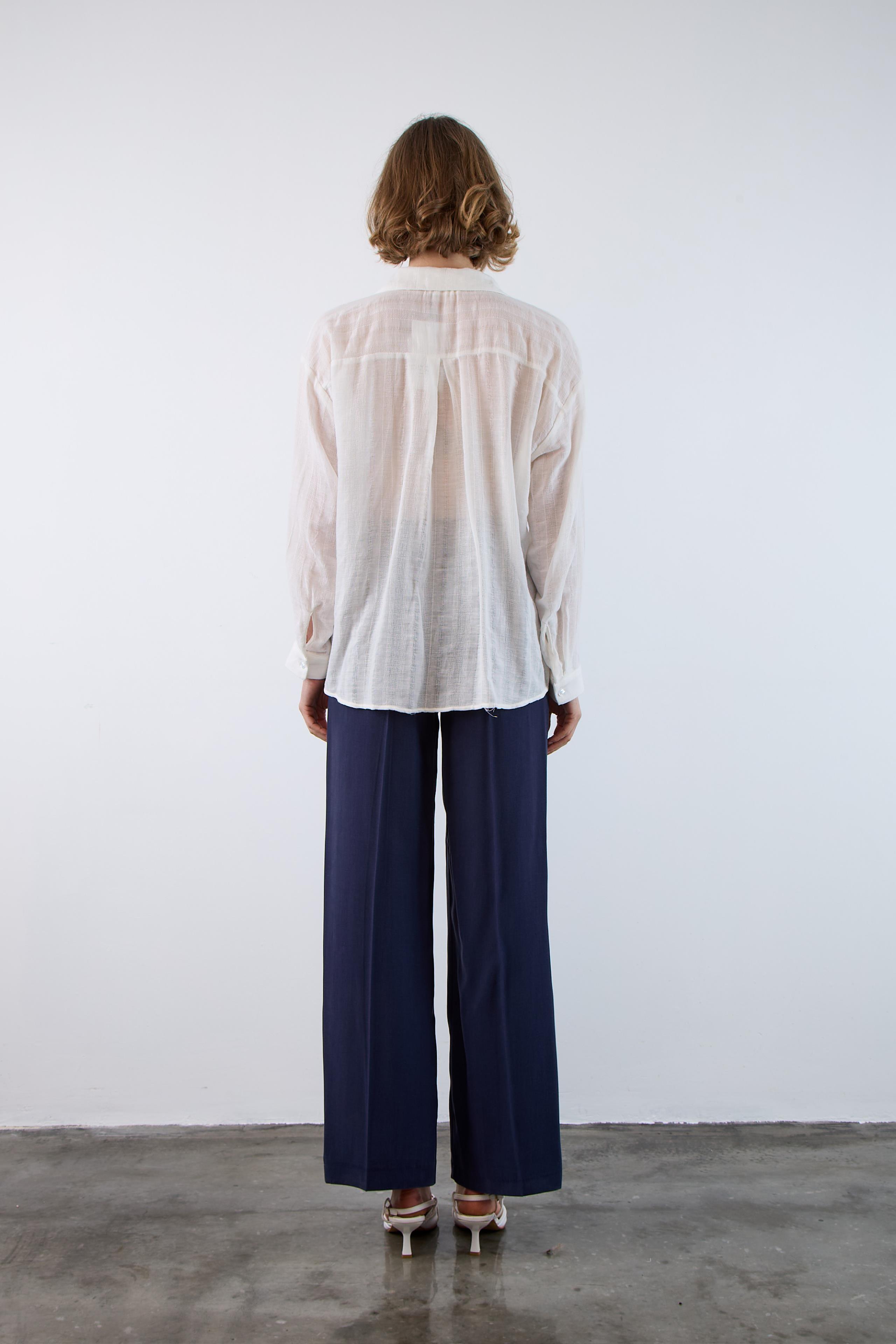 4957 OVERSIZE GÖMLEK BEYAZ