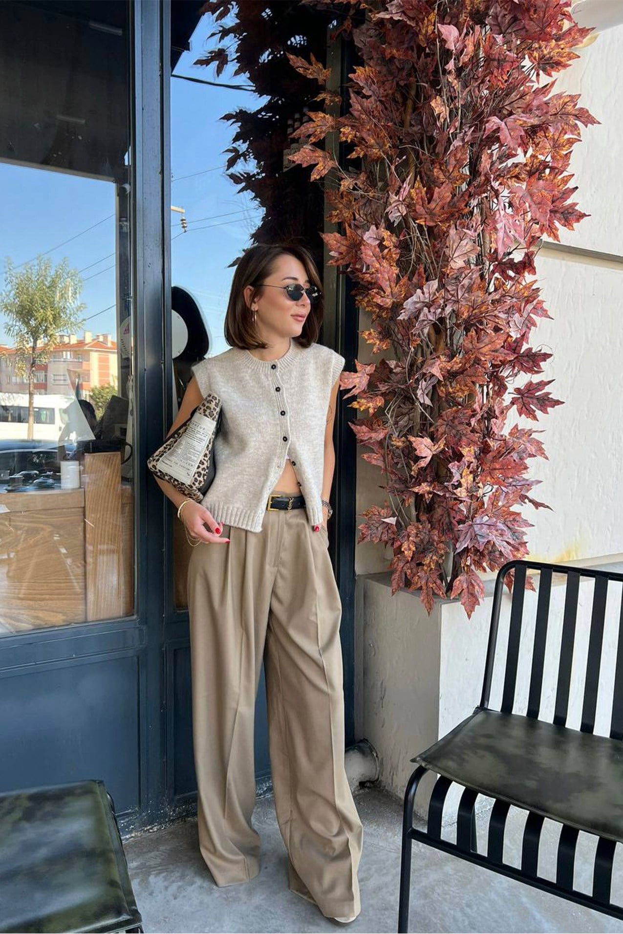 50997 POLİVİSKON PANTOLON KARAMEL