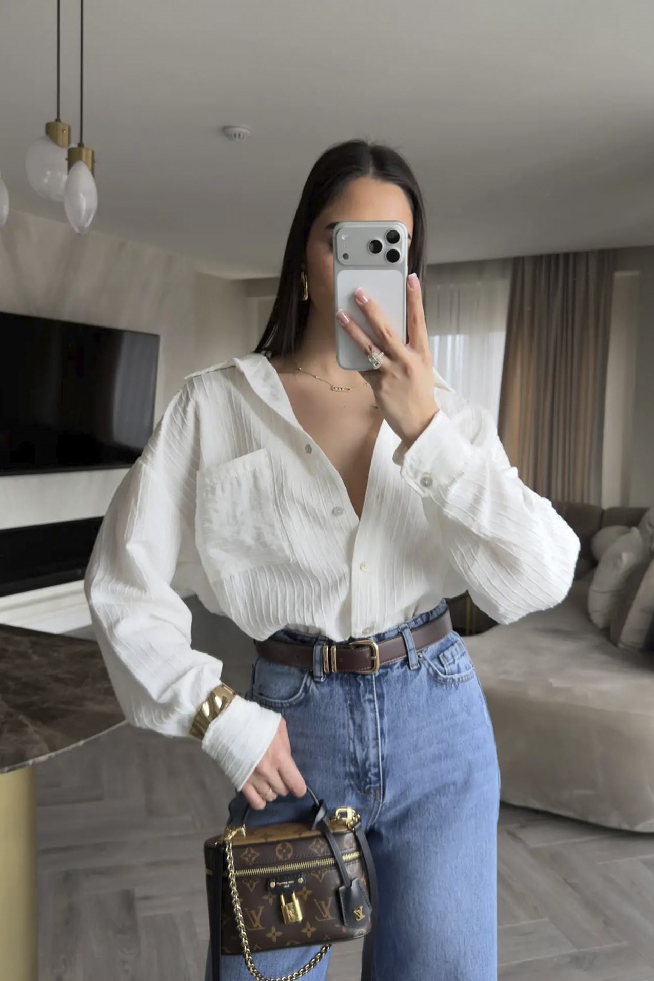 5000 OVERSIZE GÖMLEK BEYAZ