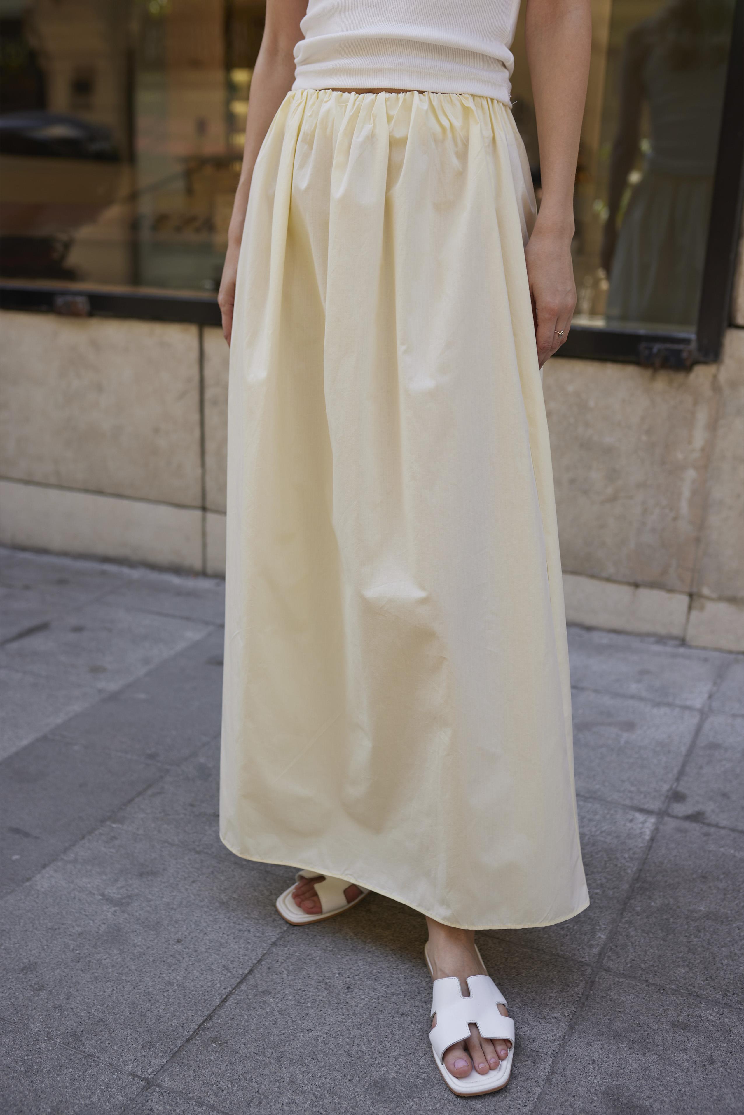 3331 DİKİŞSİZ ETEK SARI