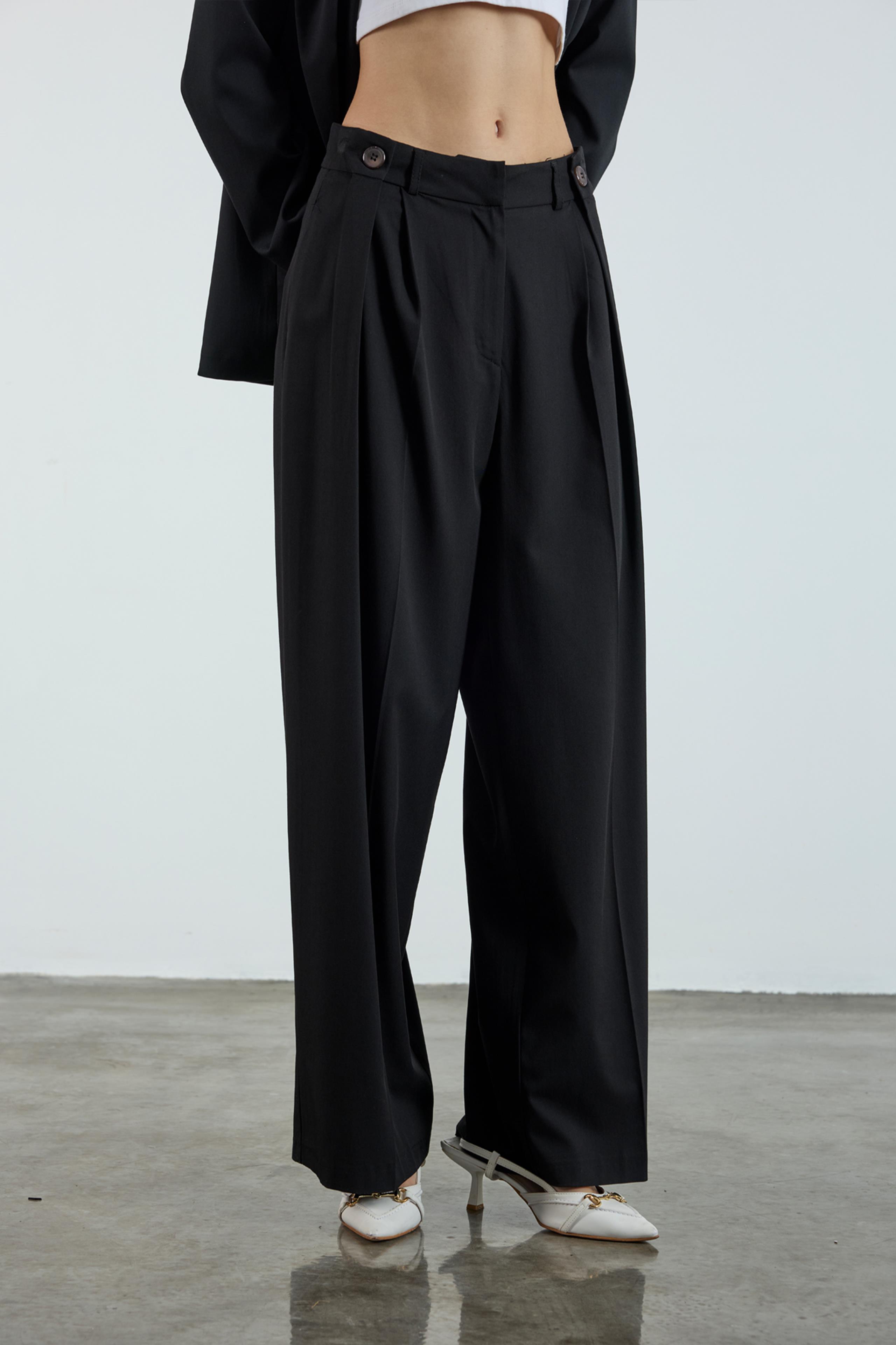 50920 POLİVİSKON PANTOLON SİYAH