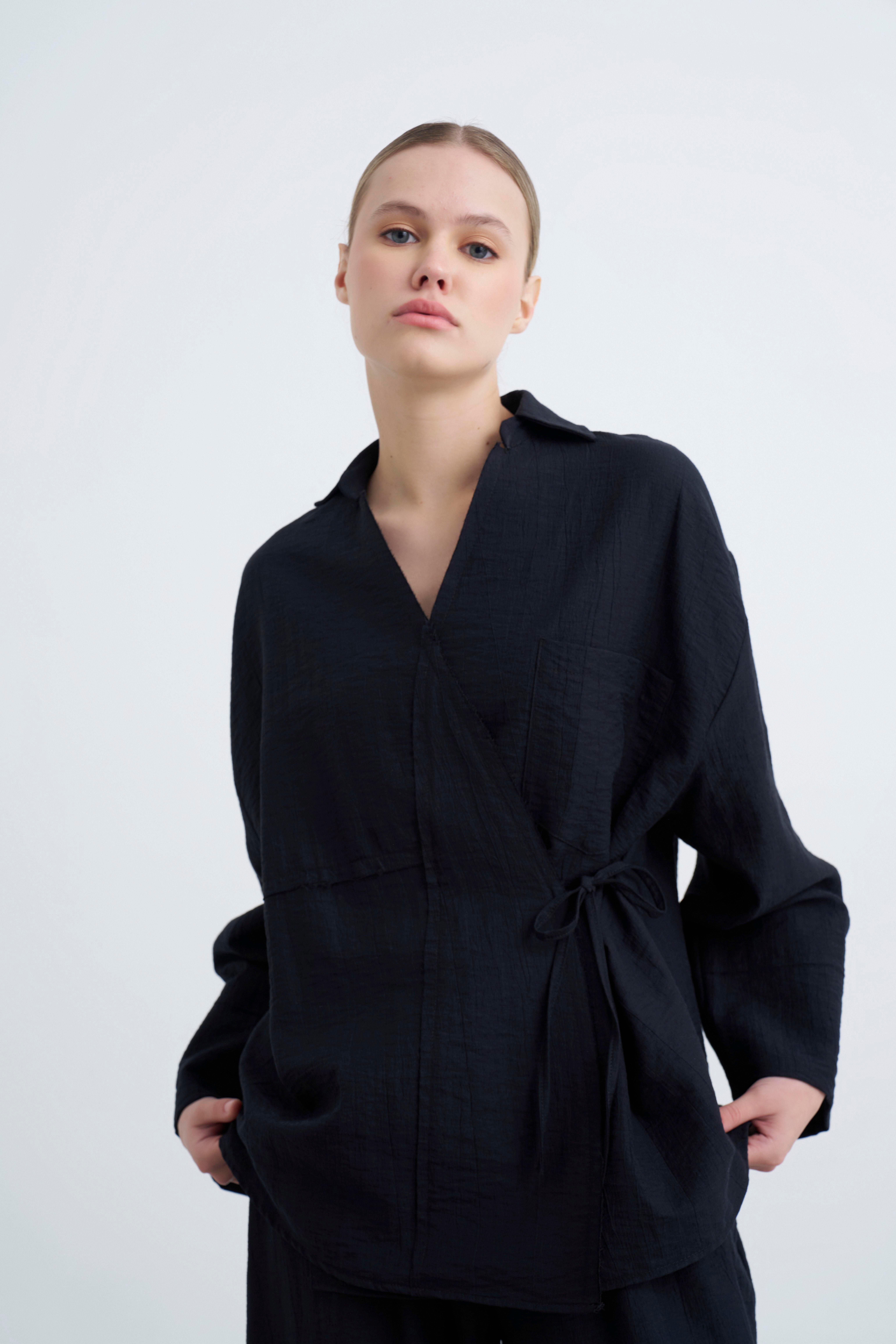 50970 BLUZ PANTOLON TAKIM SİYAH