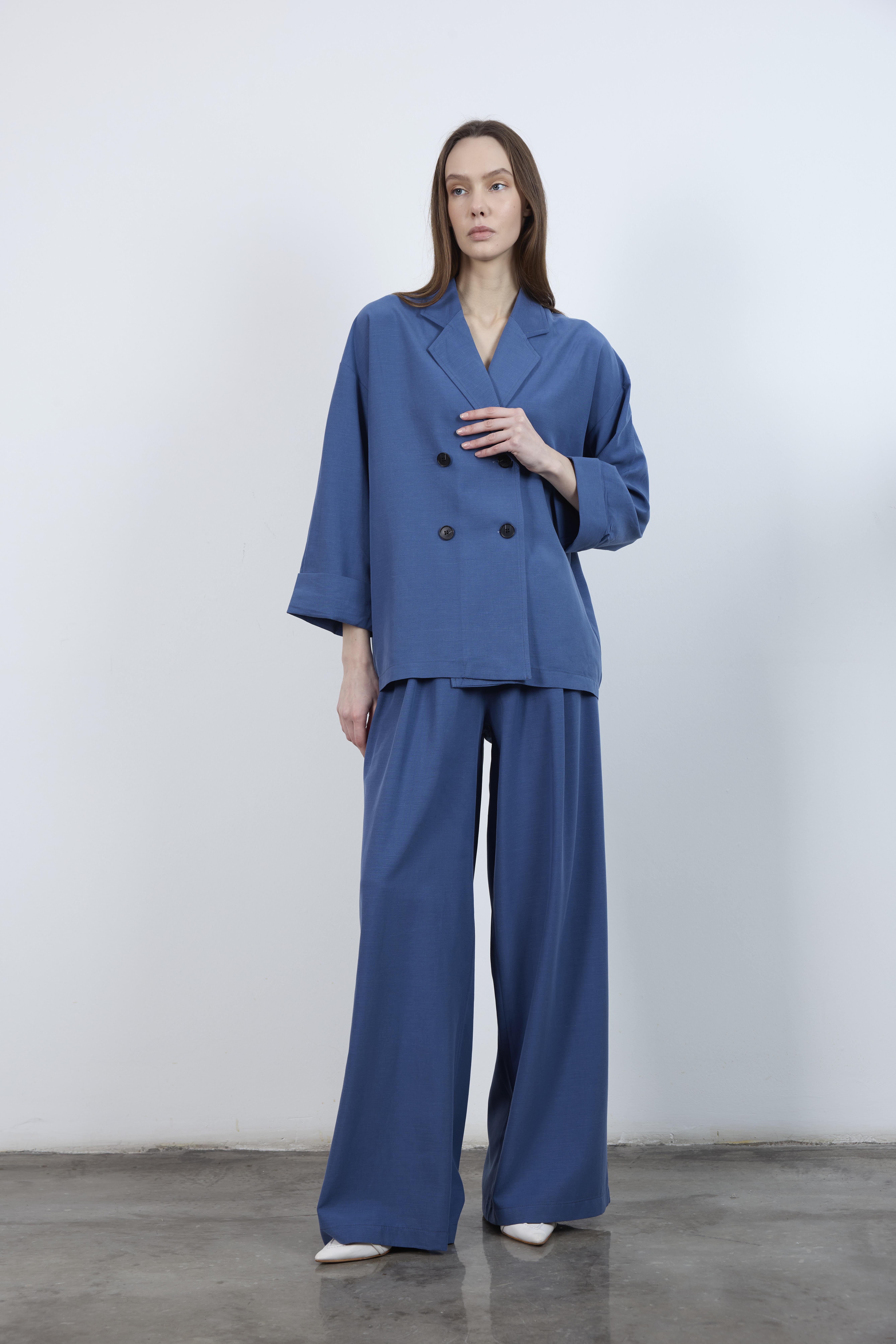 9545 CEKET PANTOLON TAKIM İNDİGO