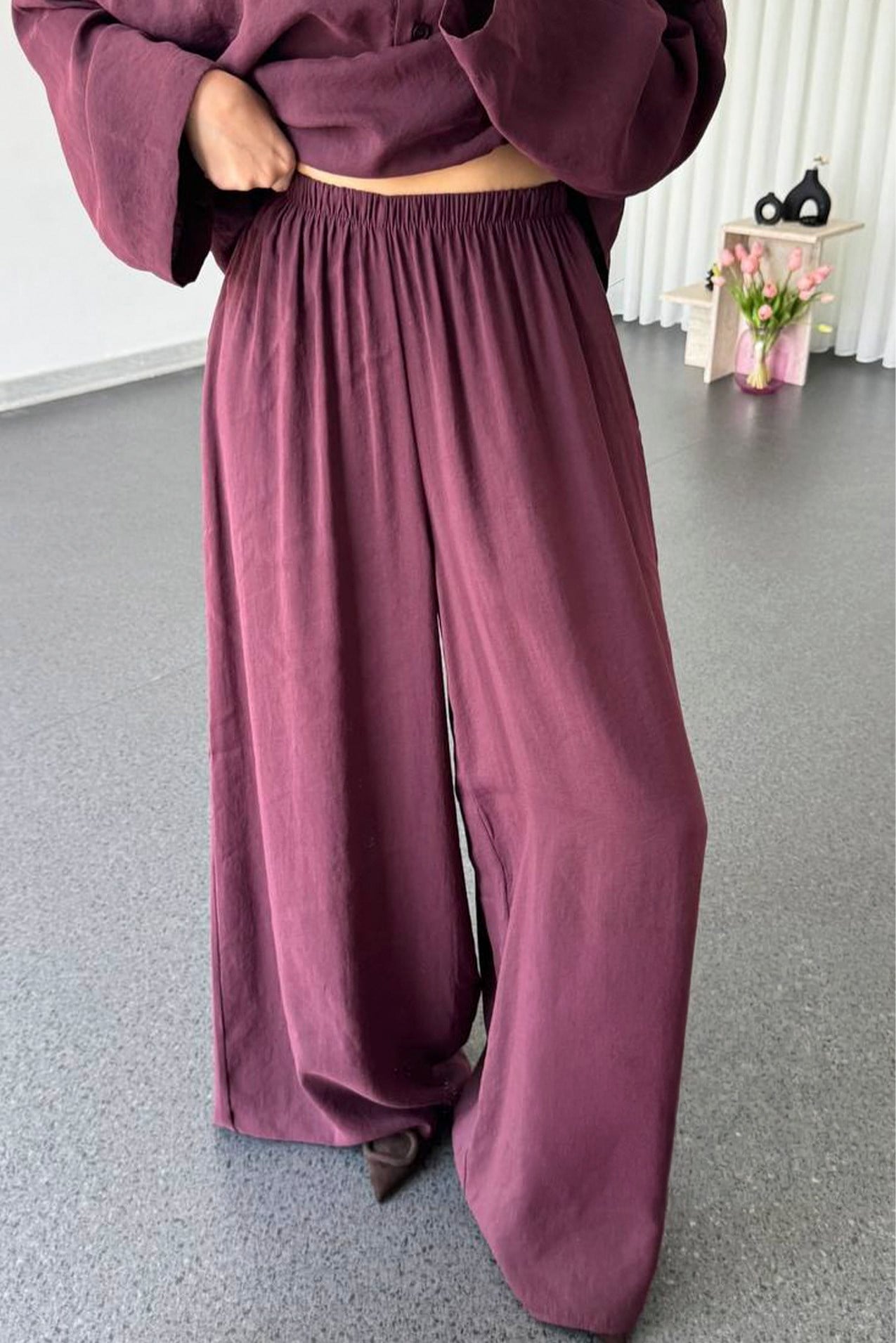 50979 LASTİKLİ PANTOLON MÜRDÜM