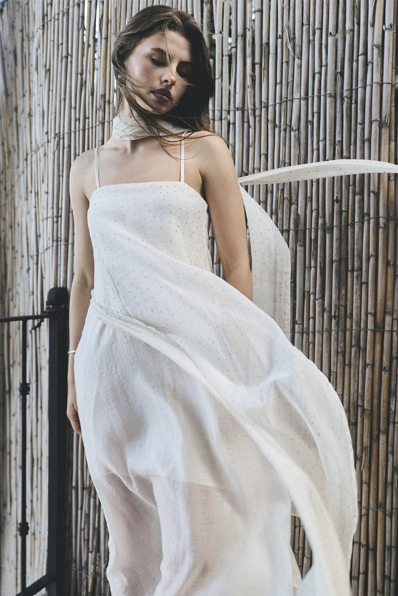 3458 TAŞLI ELBİSE OFF WHITE