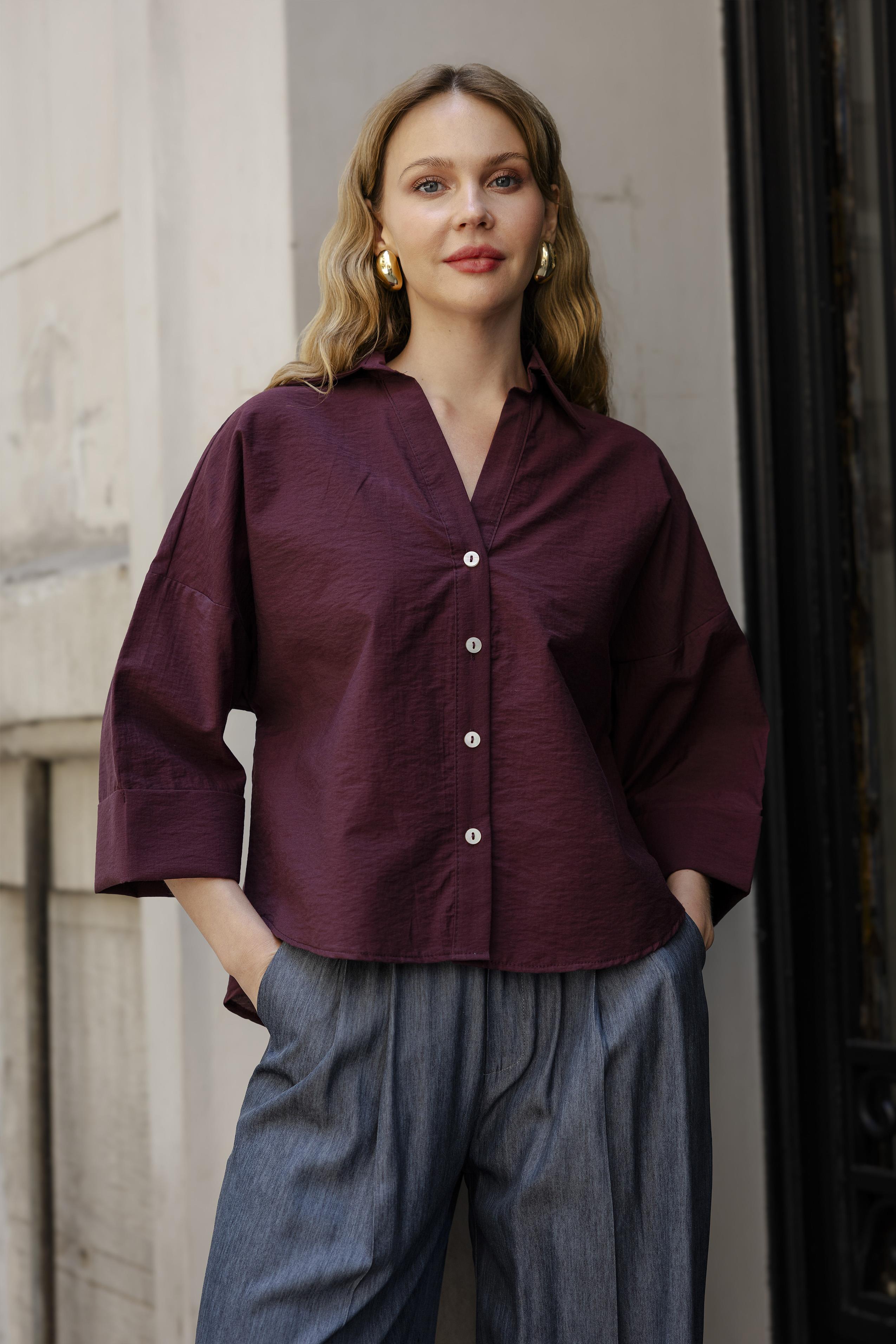 4973 OVERSIZE GÖMLEK MÜRDÜM