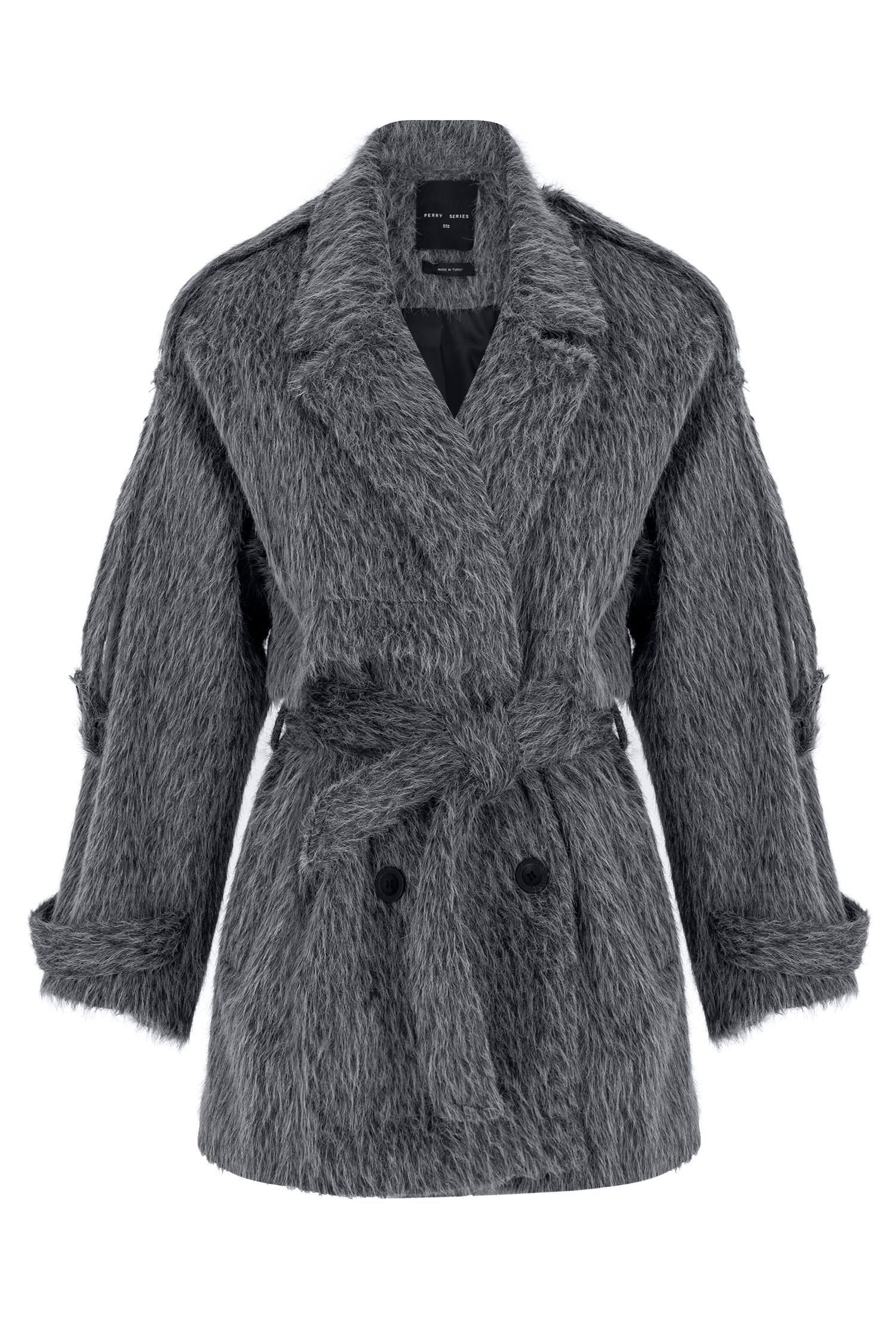 9675 KÜRK TRENÇ ANTRASİT