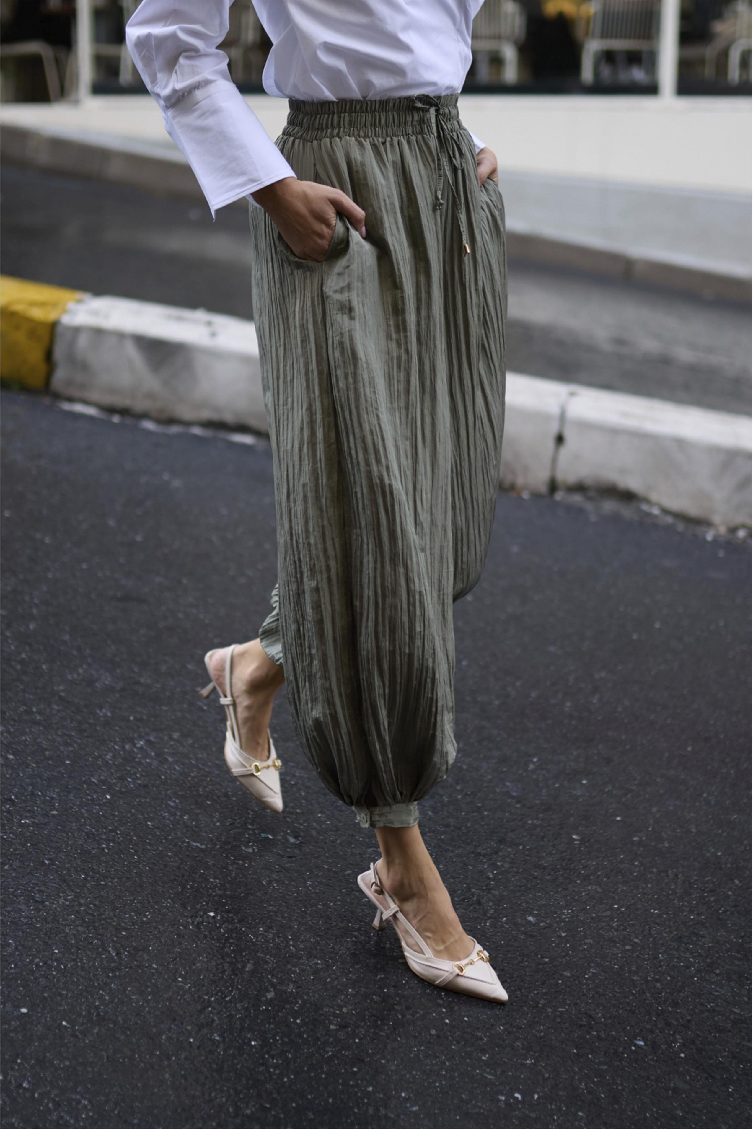 51226 ŞALVAR PANTOLON HAKİ