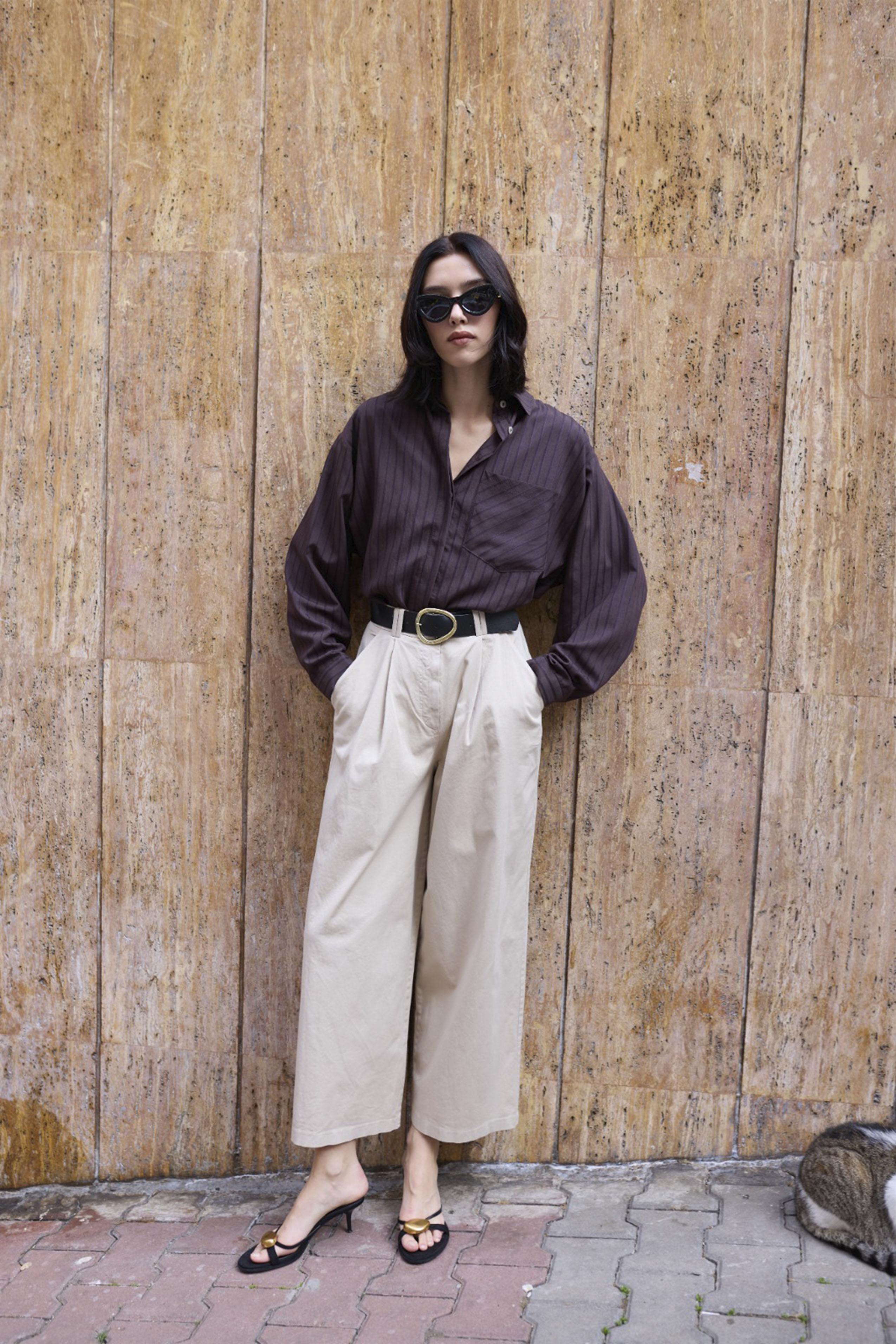 51223 KEMERLİ PANTOLON TAŞ