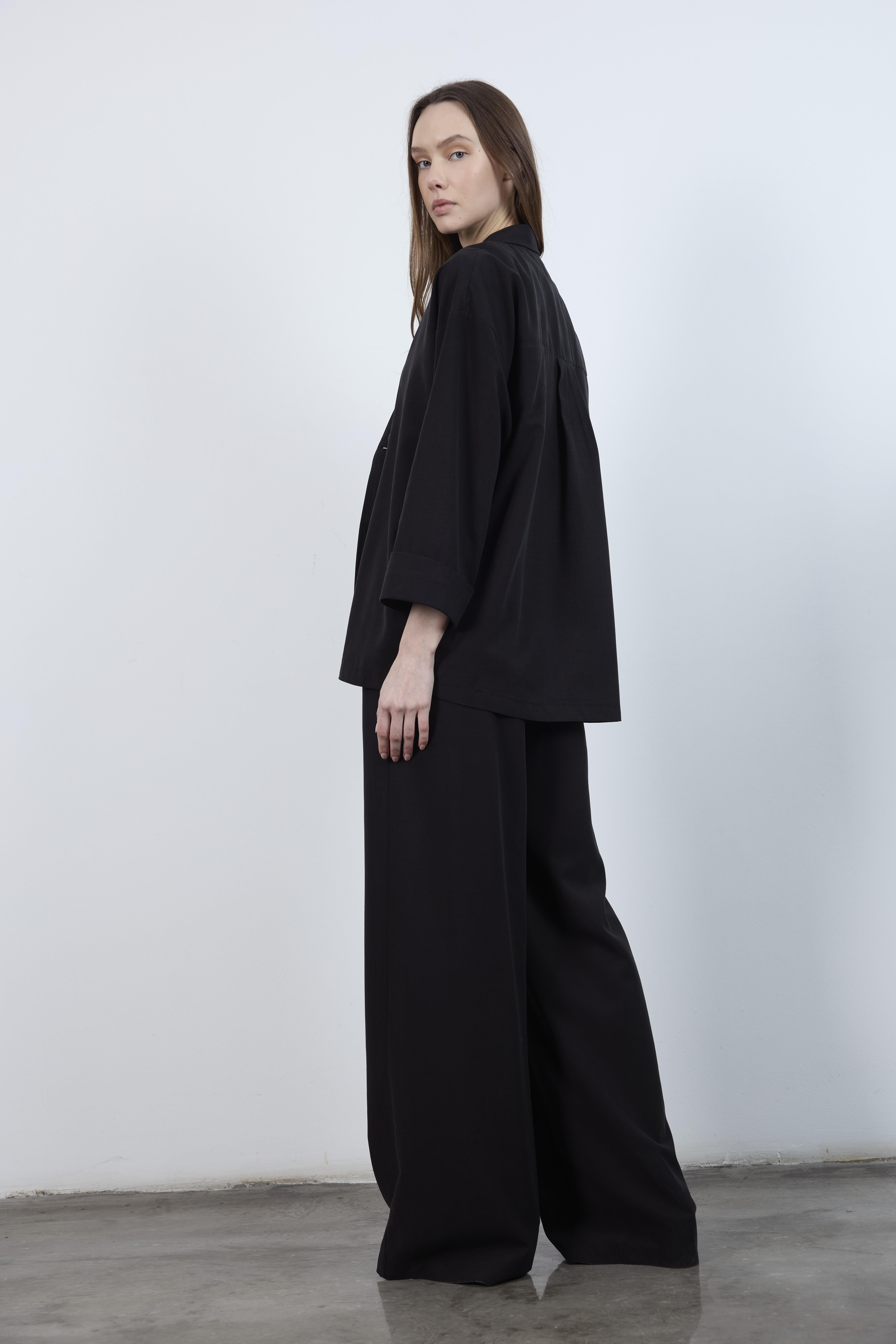 9545 CEKET PANTOLON TAKIM SİYAH