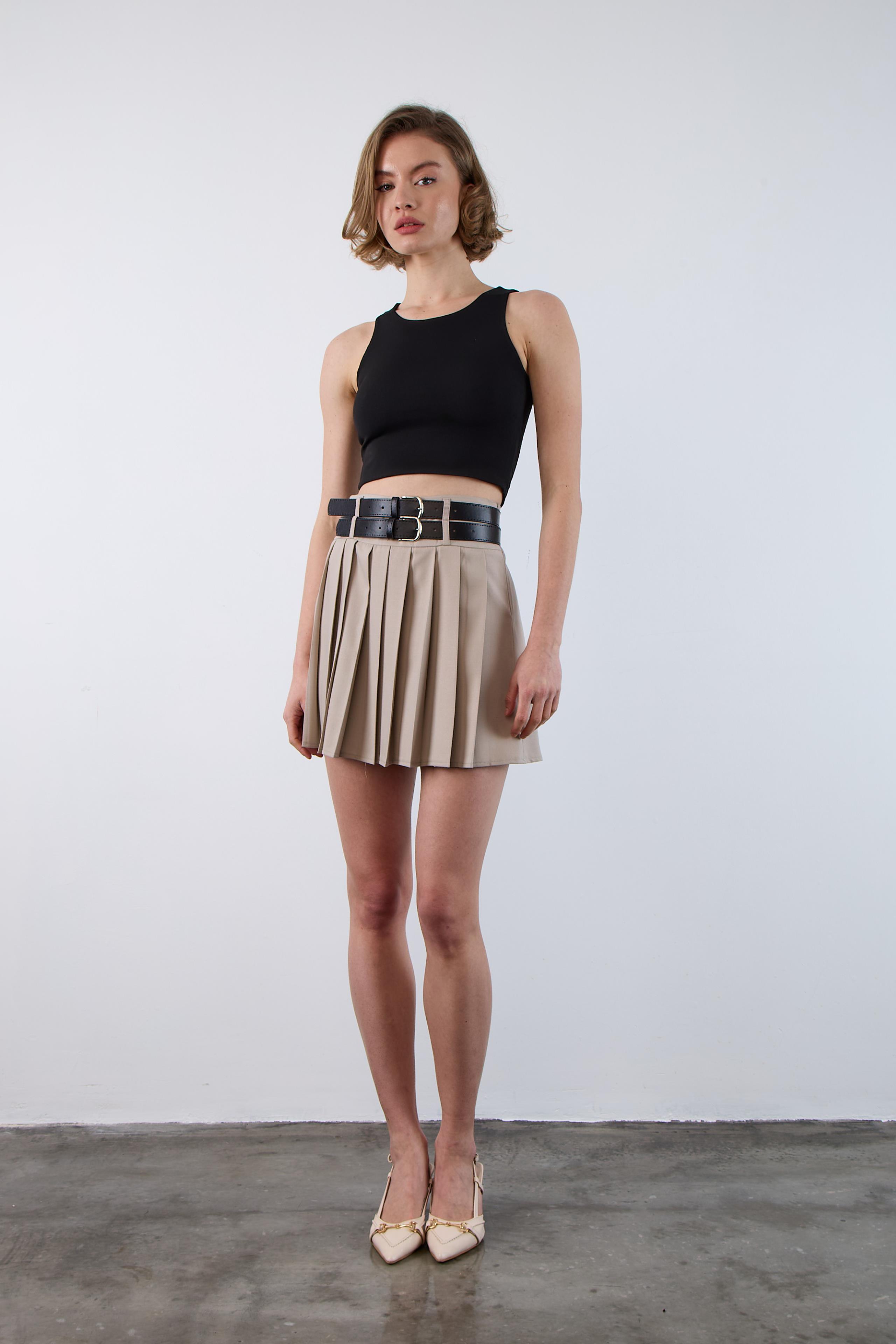 3239 PİLİLİ ÇİFT KEMERLİ ETEK TAŞ