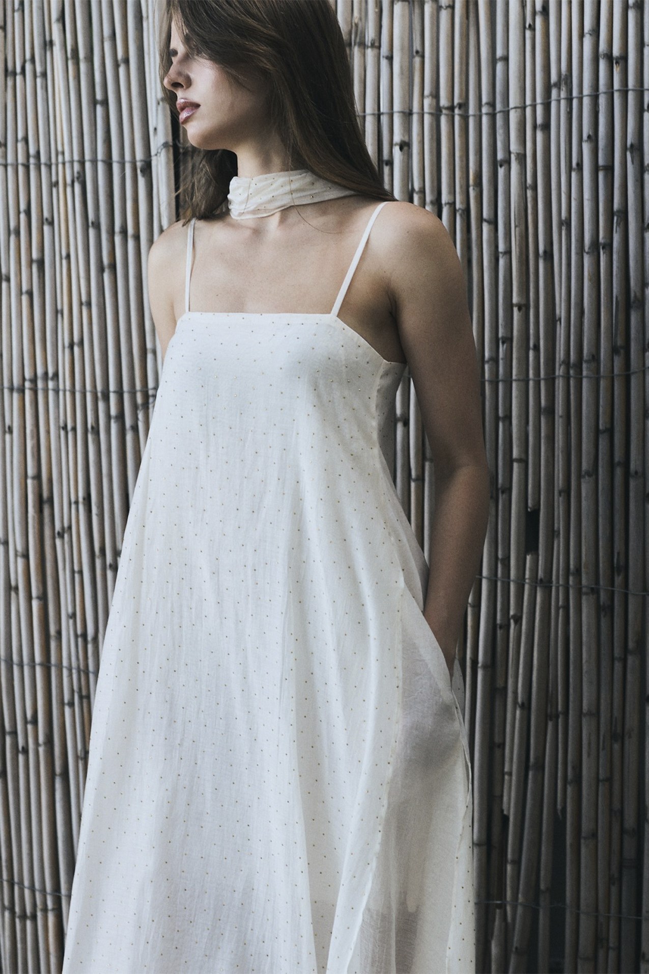 3458 TAŞLI ELBİSE OFF WHITE