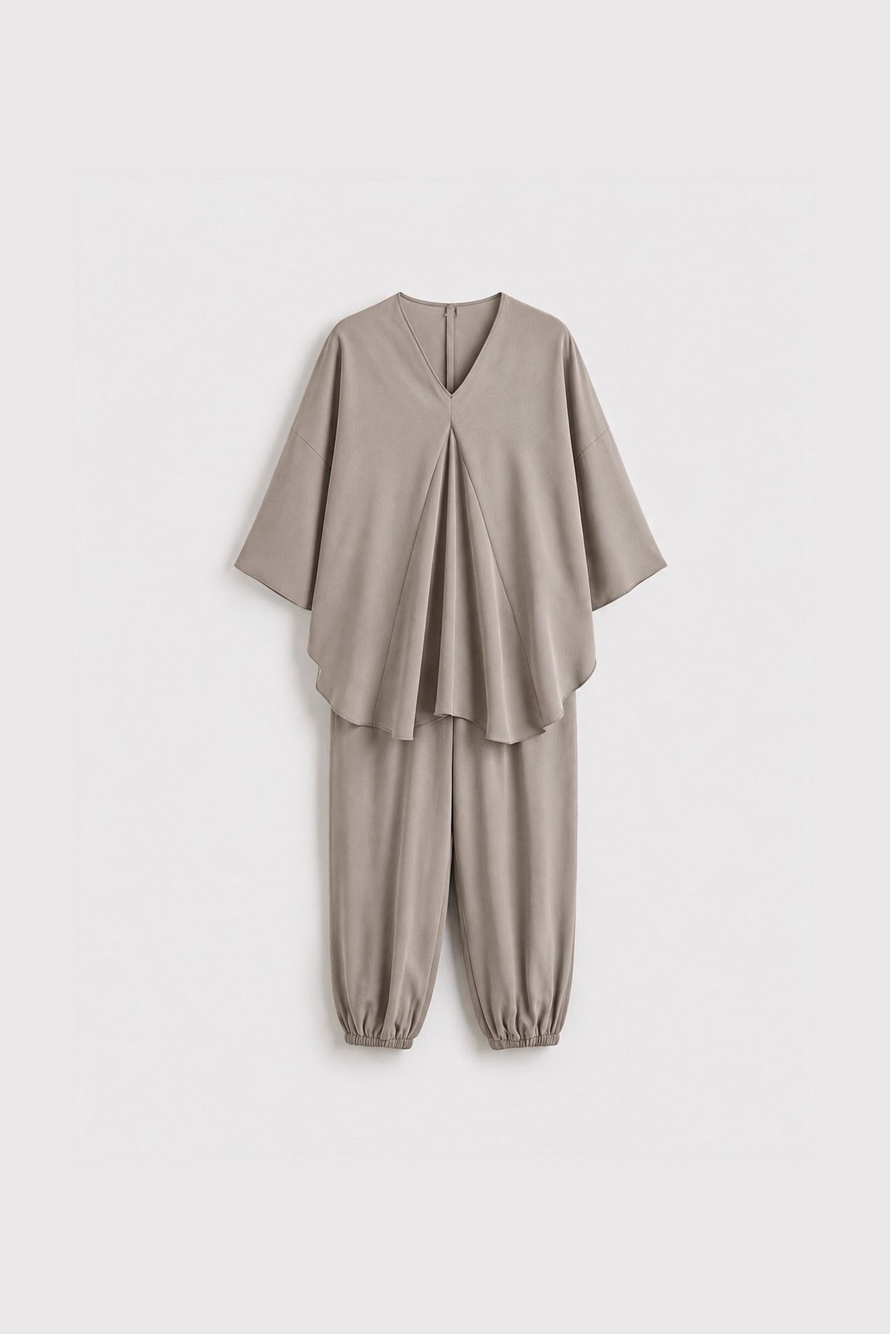 51337 BLUZ PANTOLON TAKIM VİZON