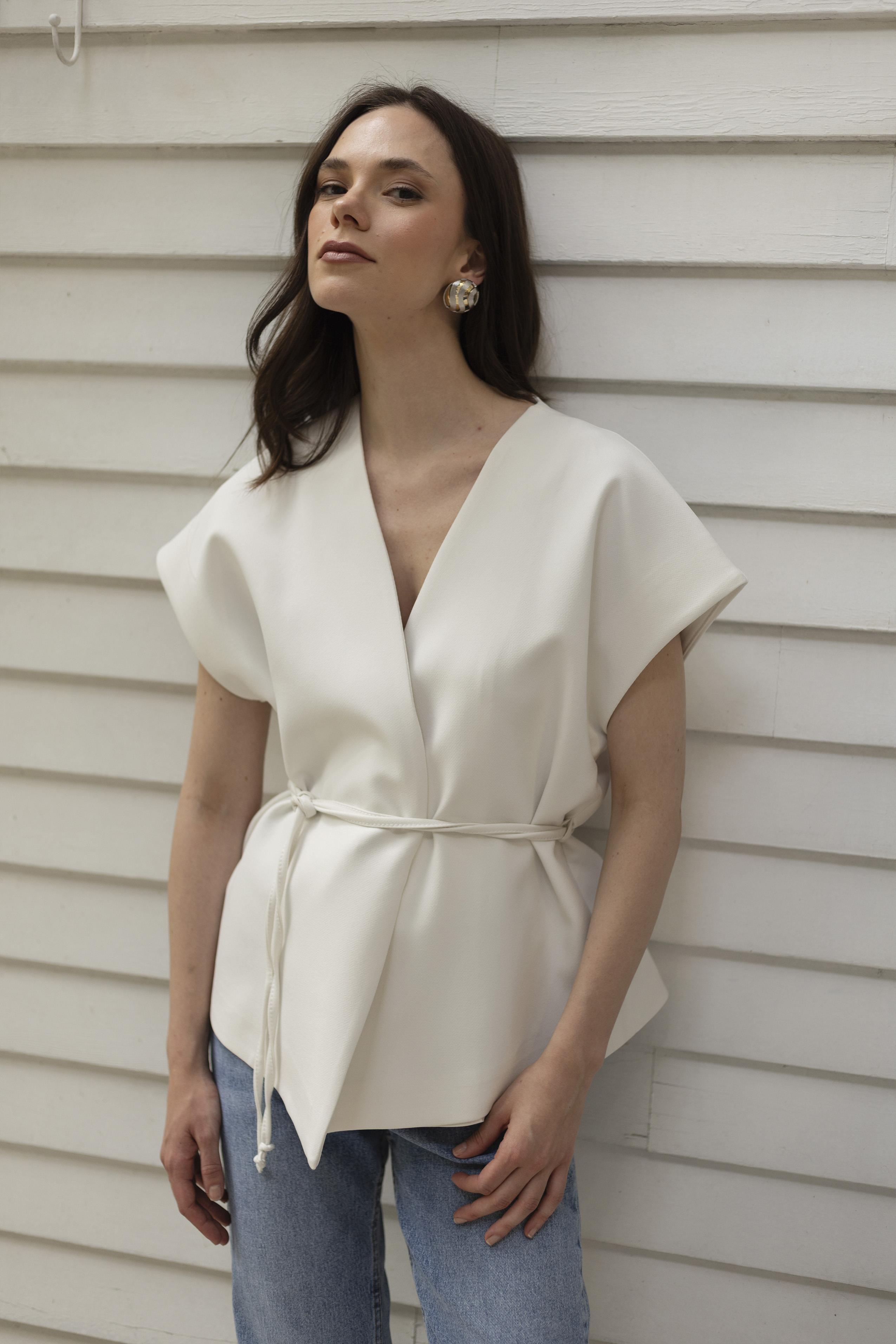 9567 ATLAS YELEK BEYAZ