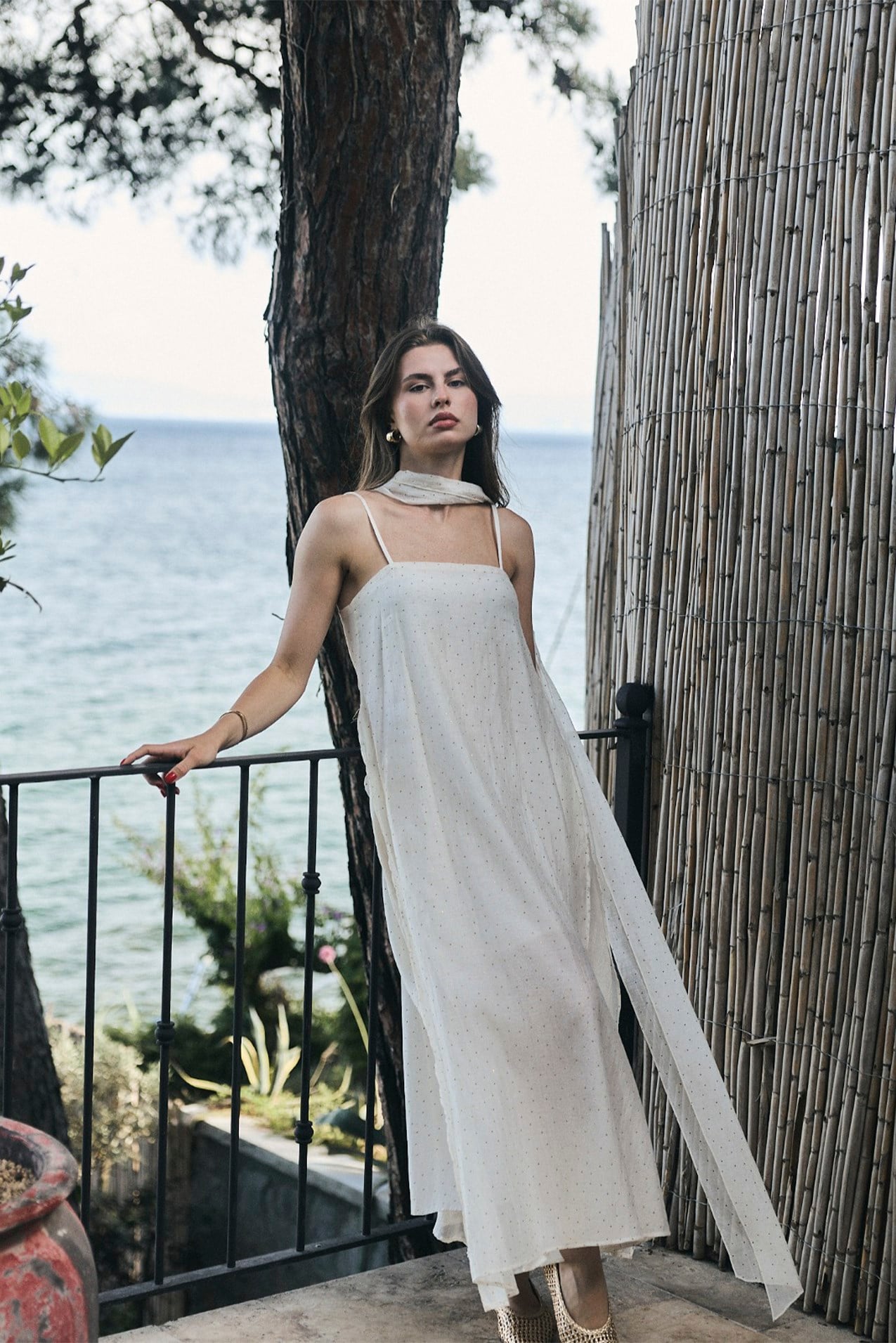 3458 TAŞLI ELBİSE OFF WHITE