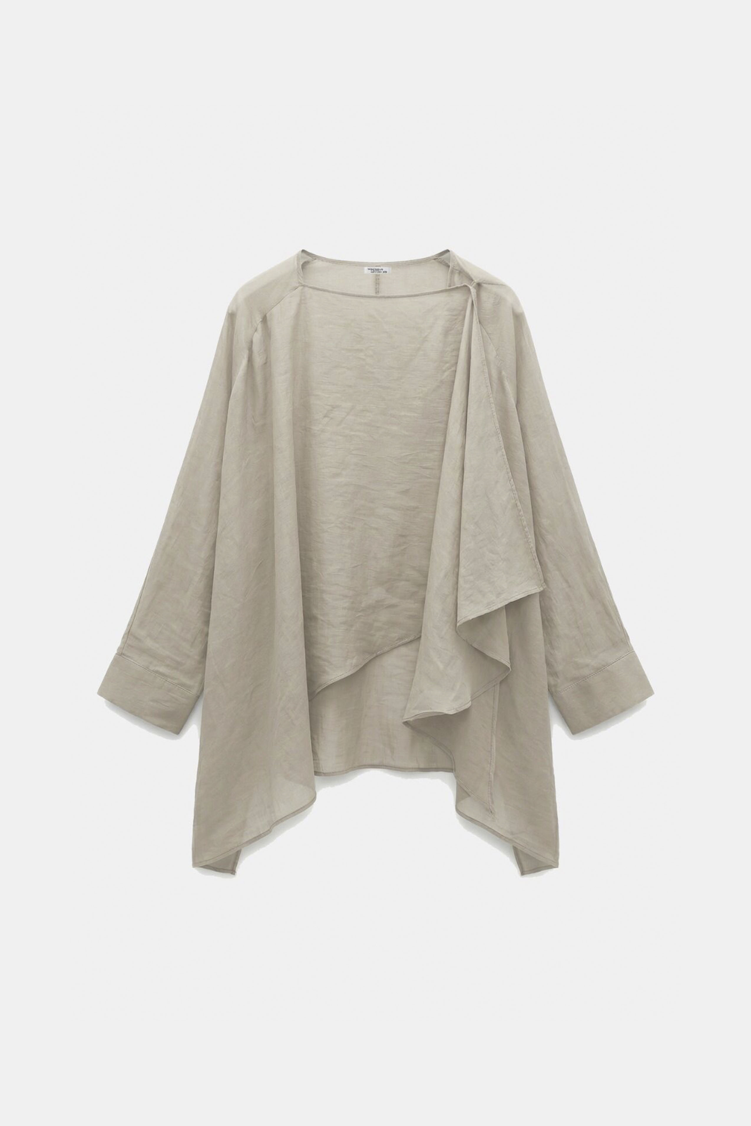 5026 UÇUŞAN PELERİN BLUZ TAŞ