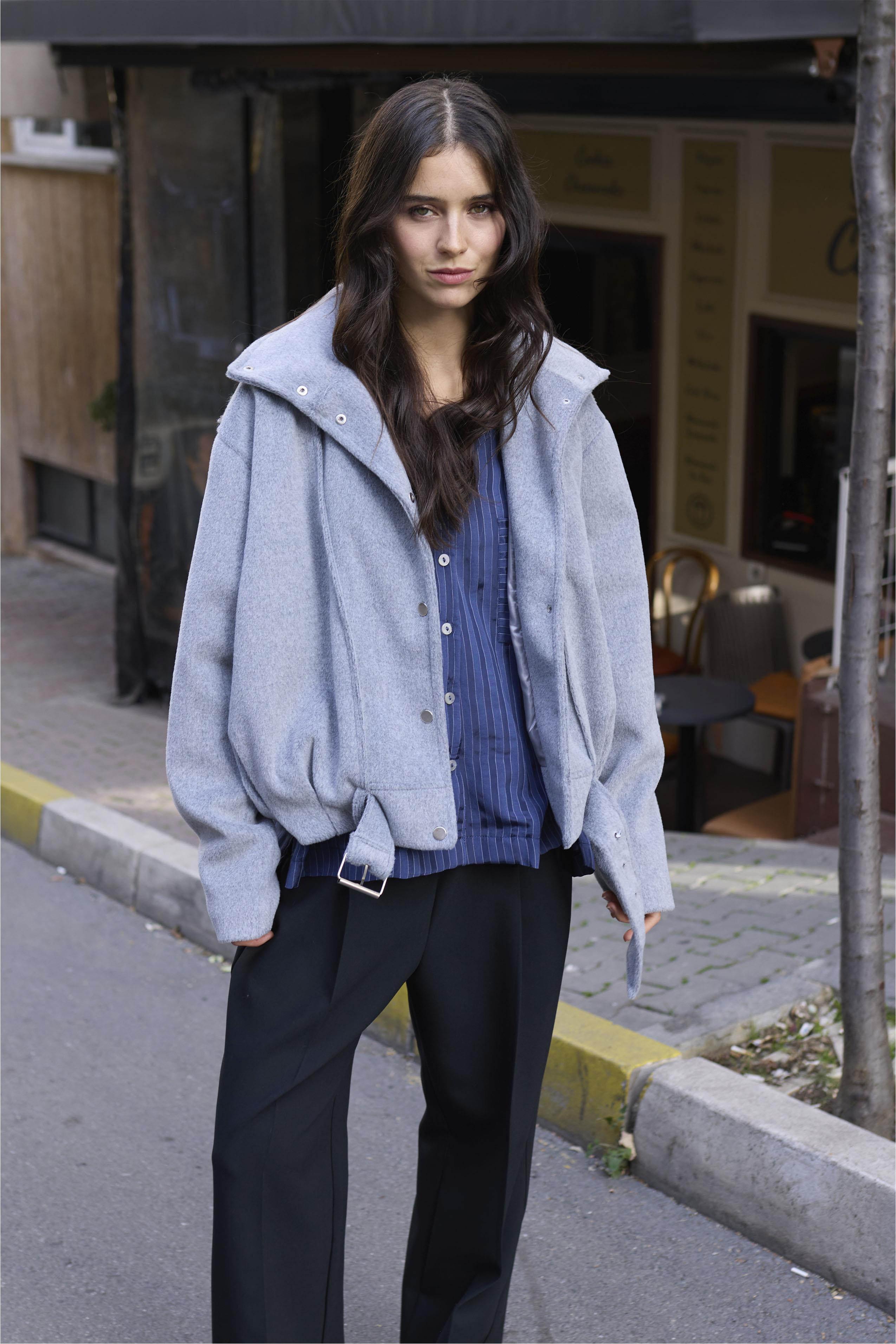 9657 KAŞE KABAN GRİ