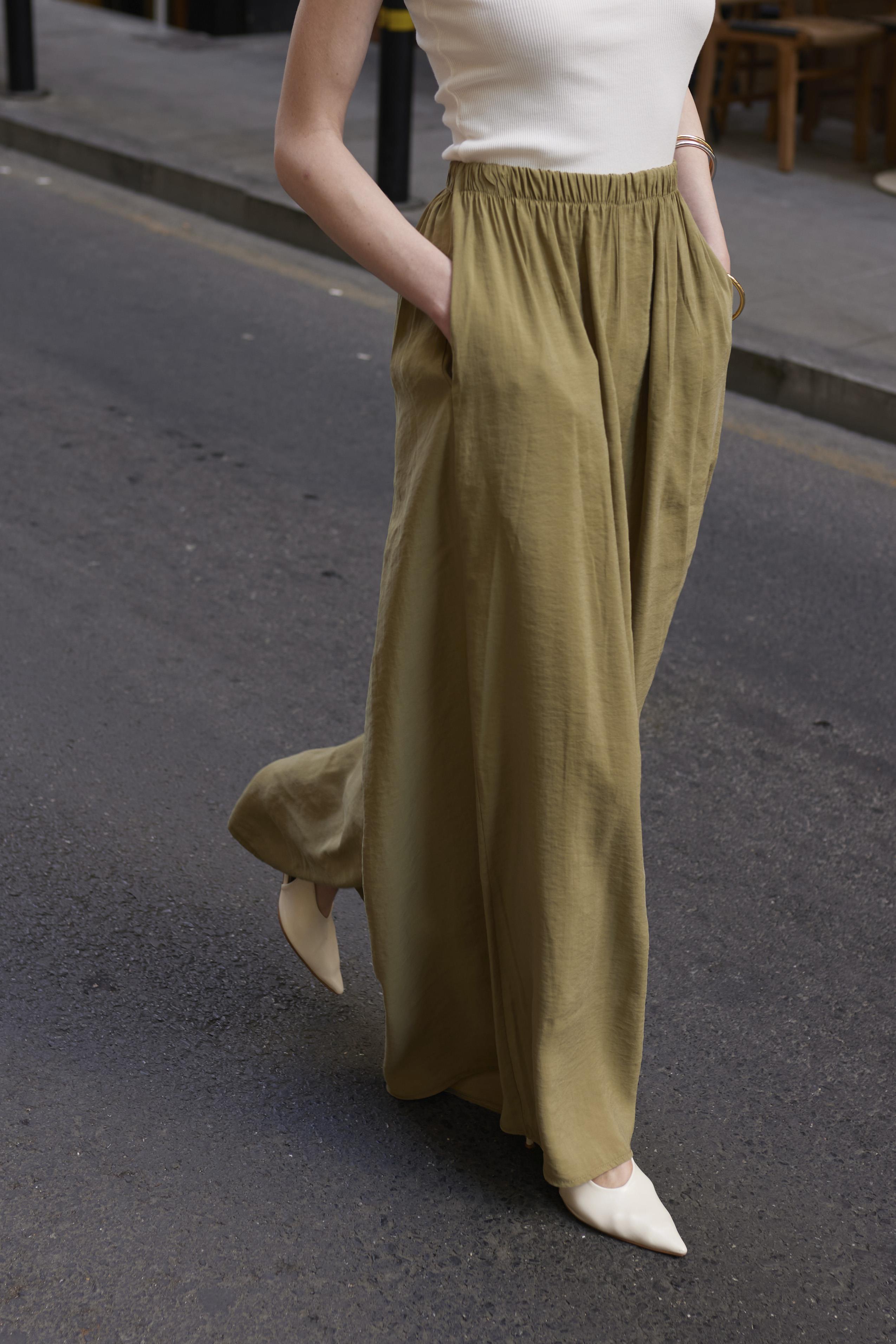 50979 LASTİKLİ PANTOLON HAKİ