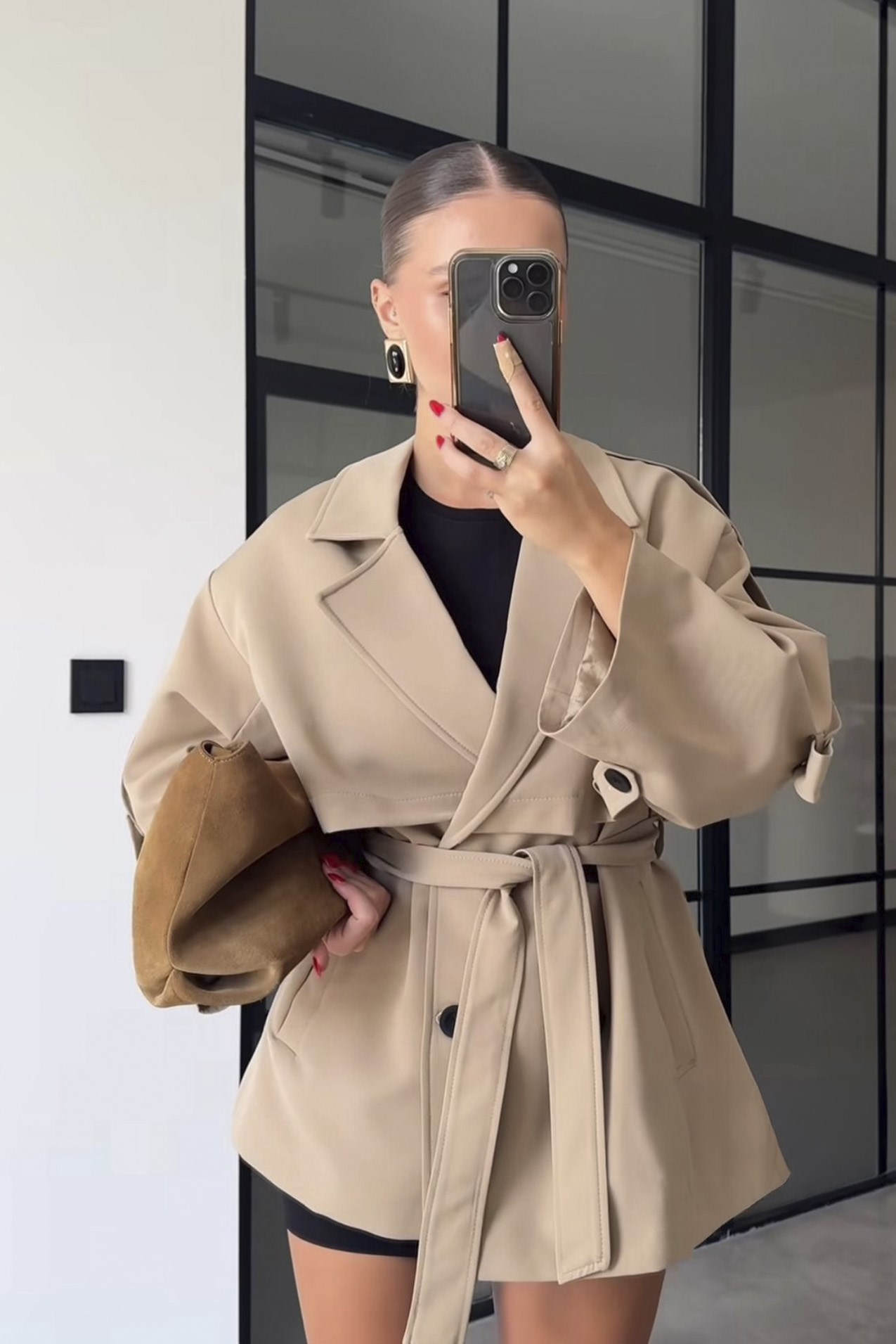 9580 KISA TRENÇ CAMEL