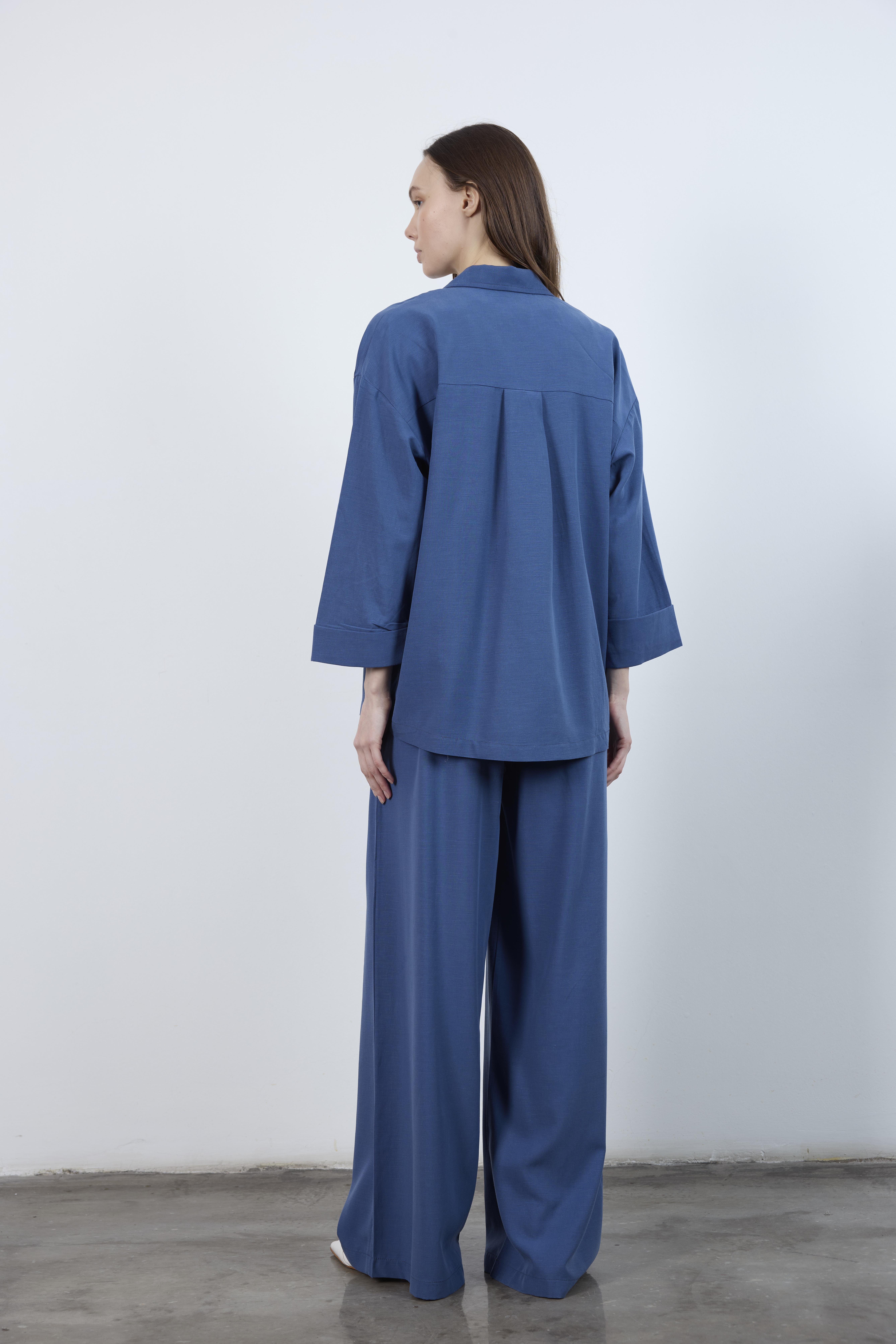 9545 CEKET PANTOLON TAKIM İNDİGO