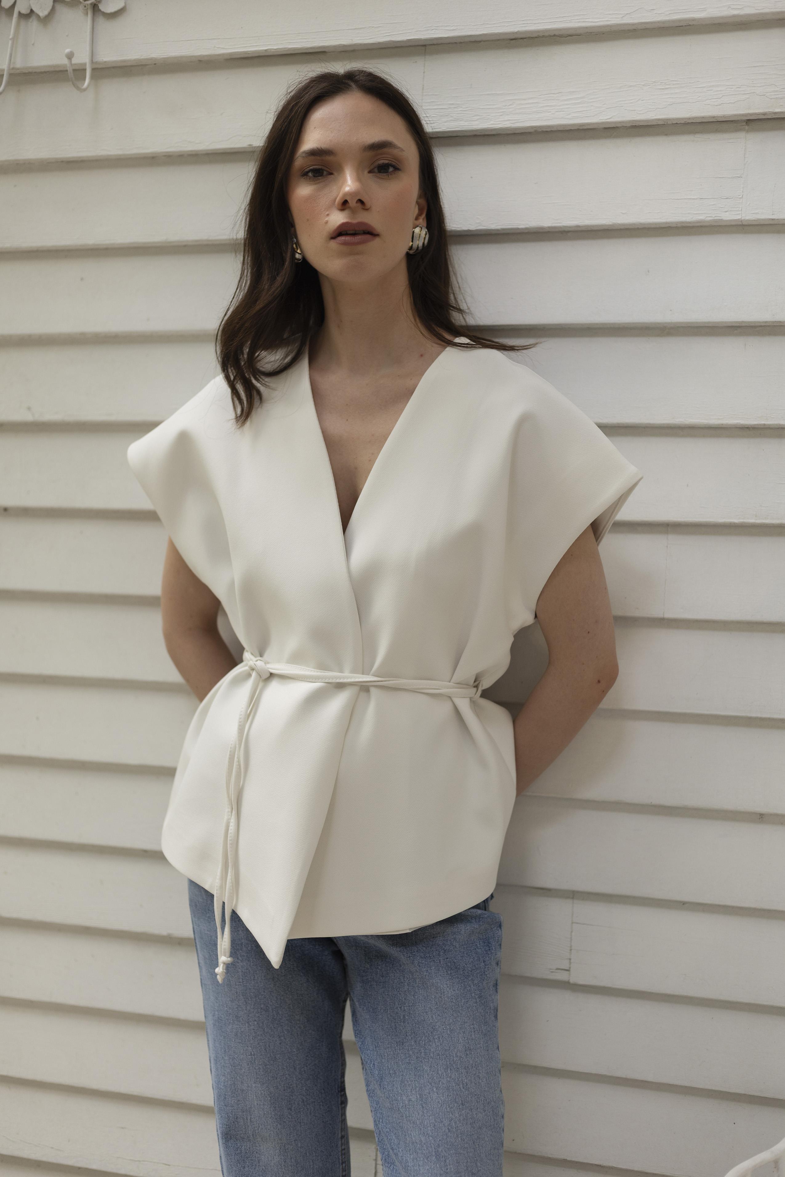 9567 ATLAS YELEK BEYAZ