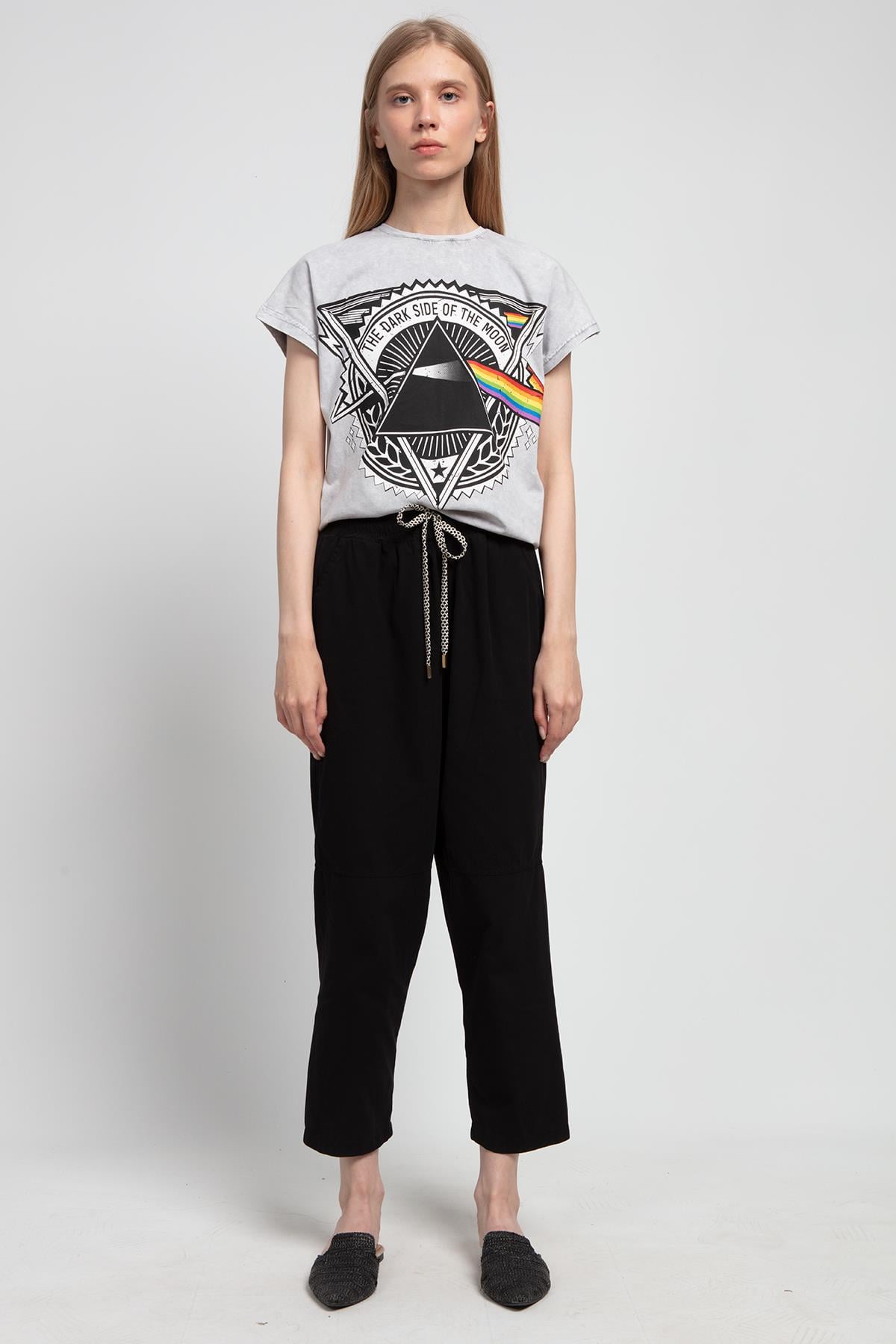 0034 THE DARK TİŞÖRT AÇIK GRİ