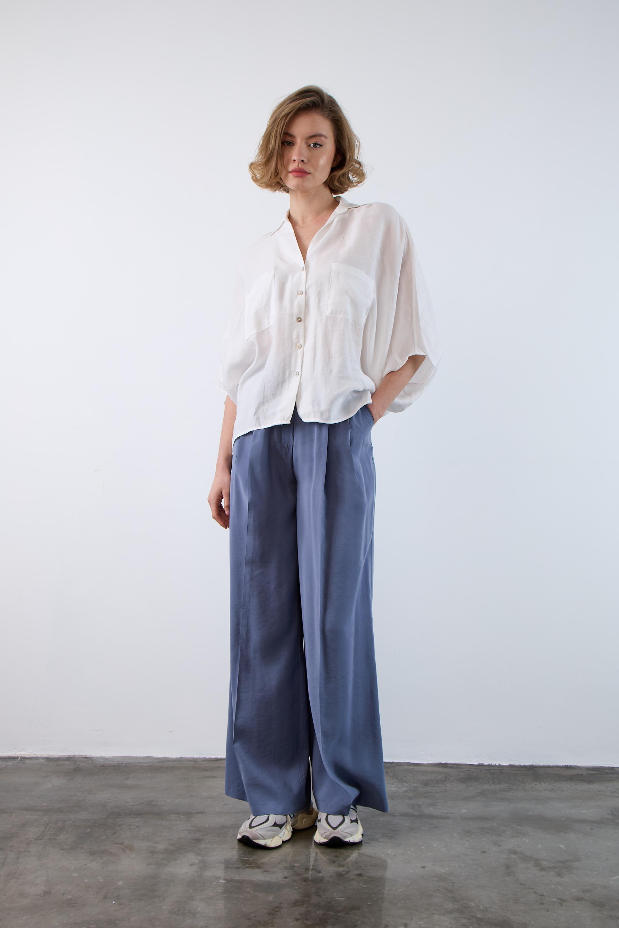 4925 OVERSIZE GÖMLEK BEYAZ