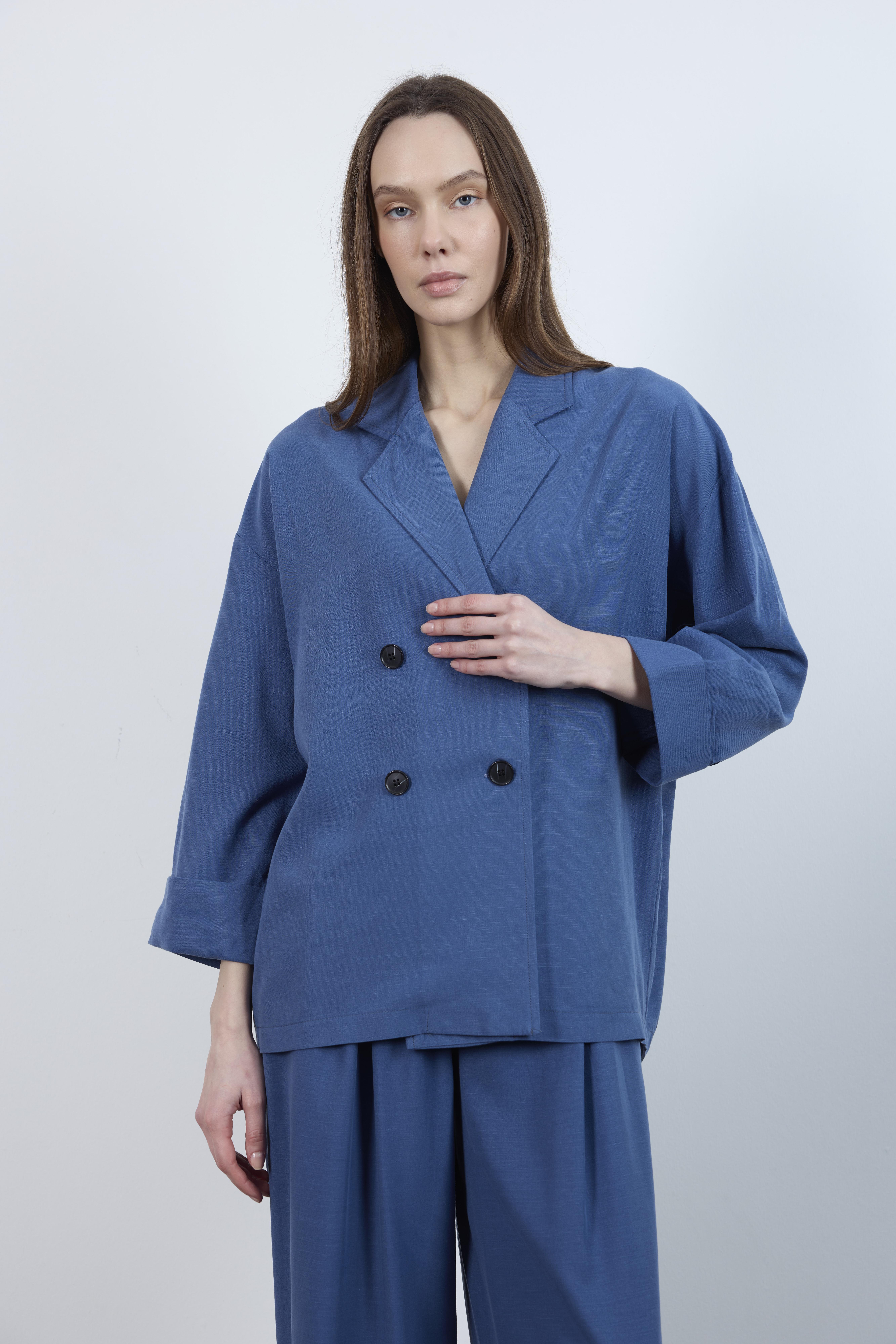 9545 CEKET PANTOLON TAKIM İNDİGO