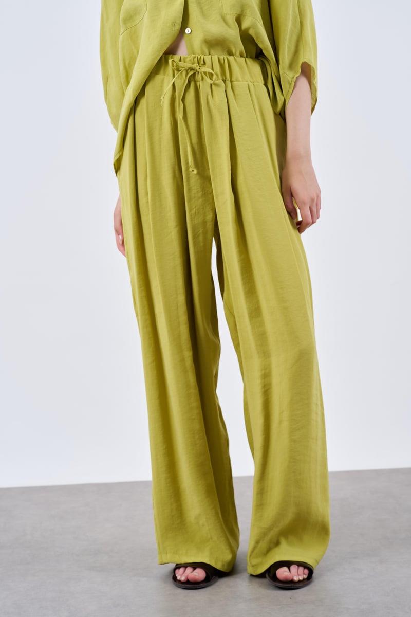 50962 LASTİKLİ PANTOLON HARDAL